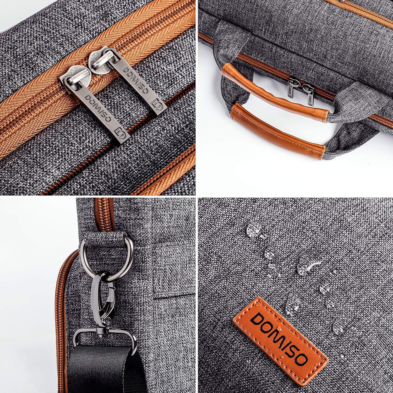 14 Inch Laptop Bag, Waterproof Business Briefcase for Macbook Pro Air/Lenovo Ide