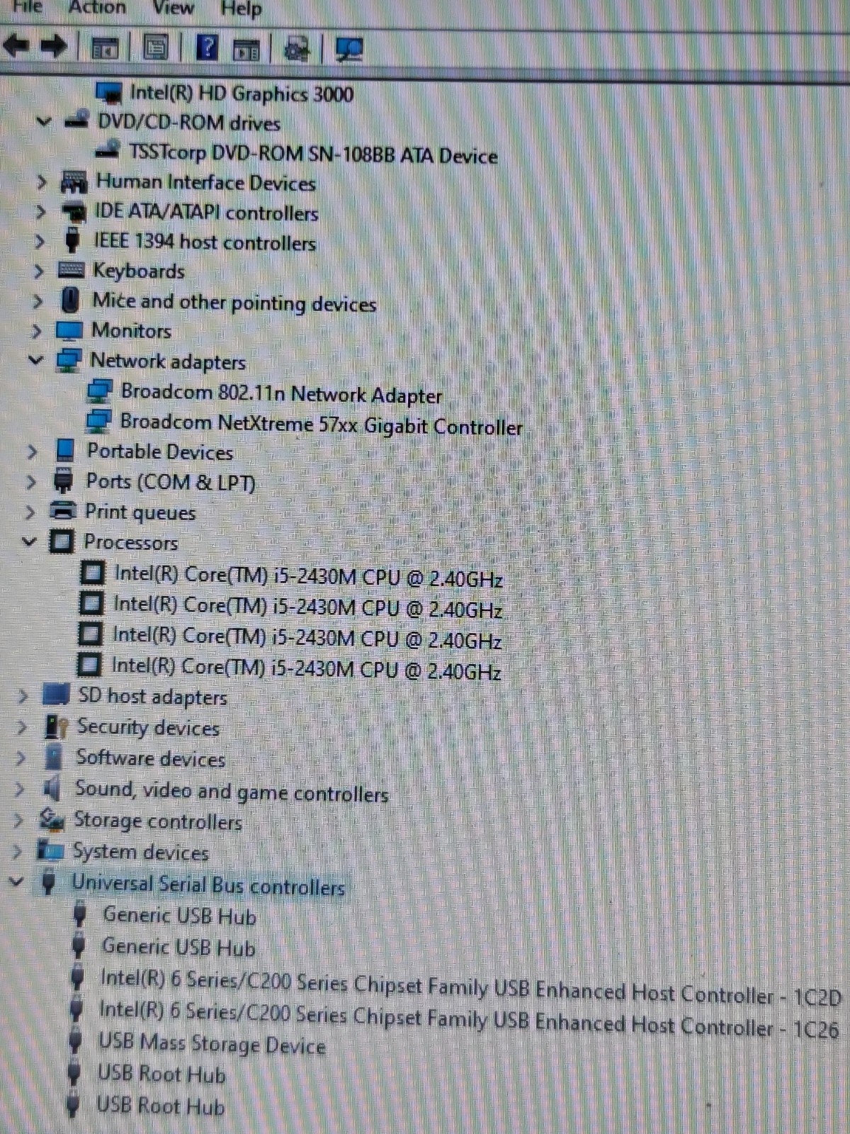 6232 Latitude E5520(No Webcam)w/charger.i5-2430M 8GB.160GB HDD.15.6″.Optical.W11