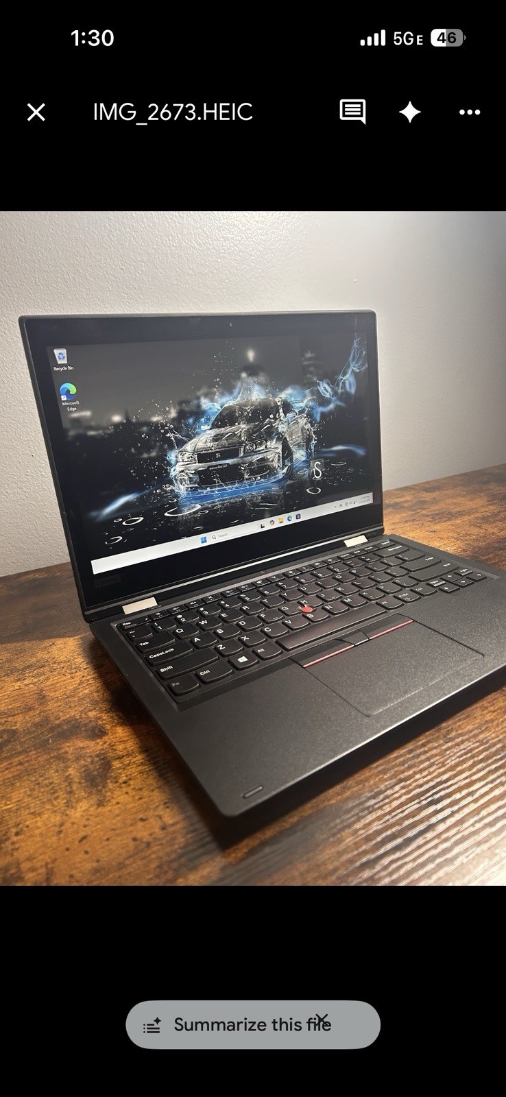 Lenovo ThinkPad L380 Yoga 14″ Laptop i5-8350U 16GB 256GB SSD Touchscreen Win 11