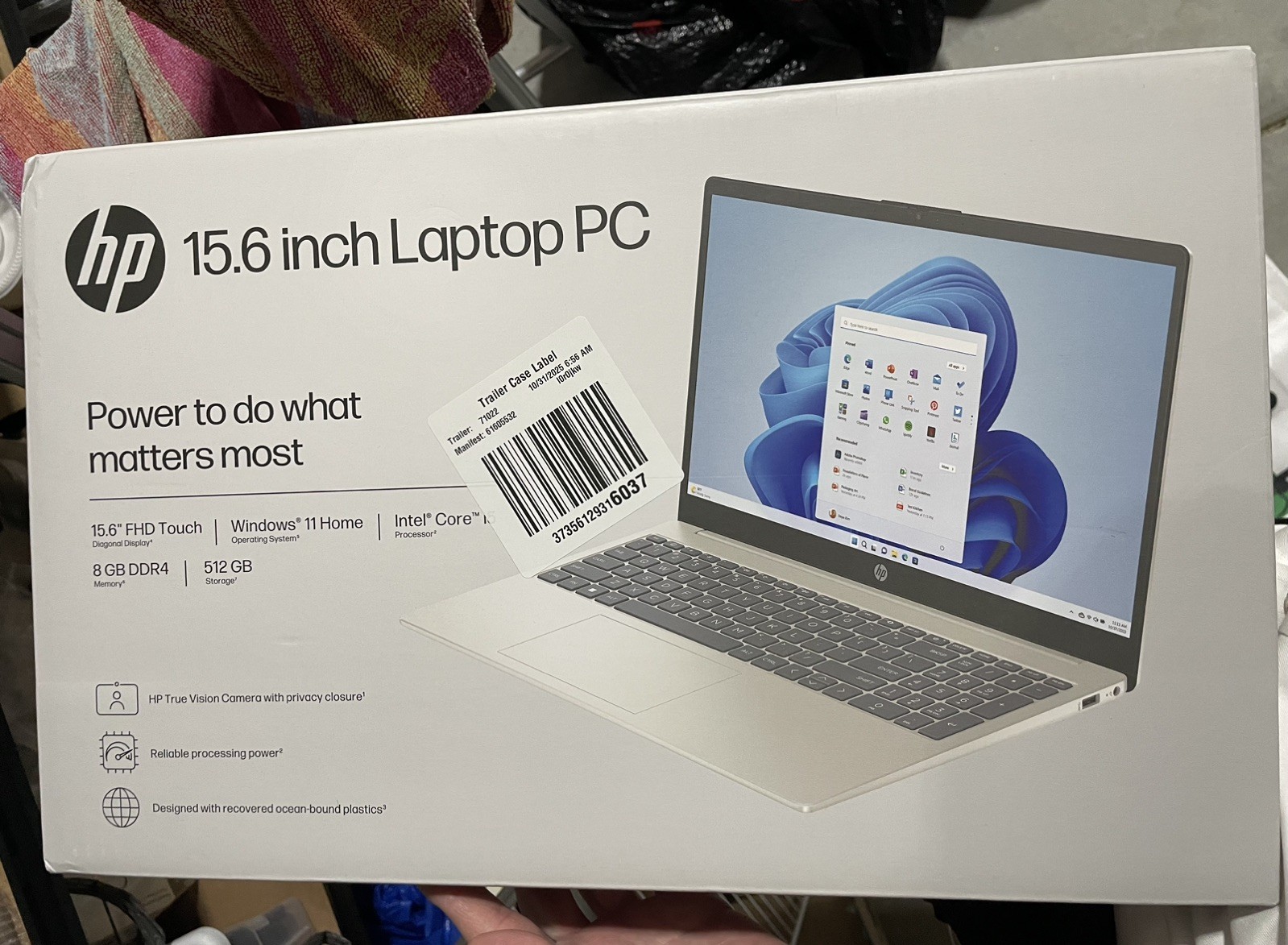New HP 15.6″ FHD IPS Touchscreen Intel Ultra 5-125H/8GB/512GB SSD Laptop Silver