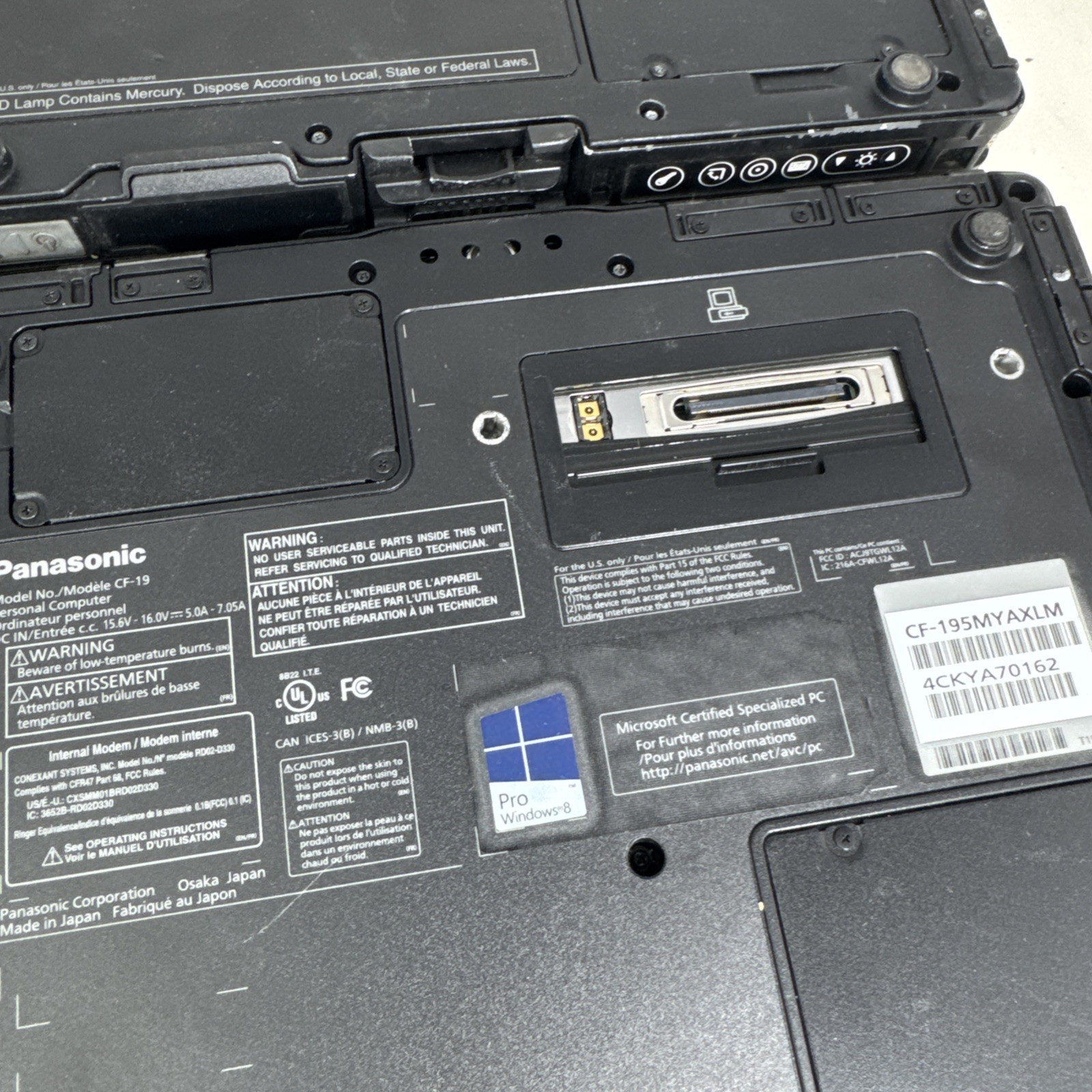Lot of 5 Panasonic Toughbook CF-19 – UNTESTED- For Parts Unit AS IS