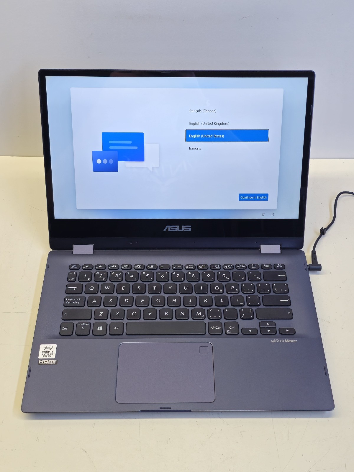 Asus 14″ Vivobook Flip Core i5-10210U + 8GB + 512GB M.2 Windows 11 Pro TESTED