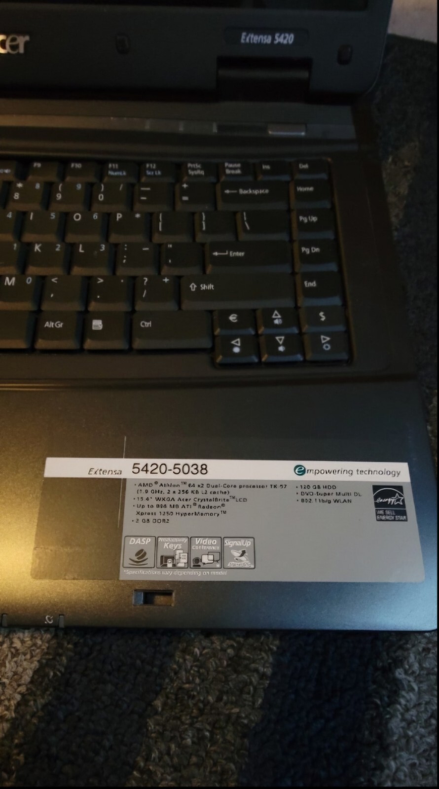 Acer Extensa 5420-5038 Laptop