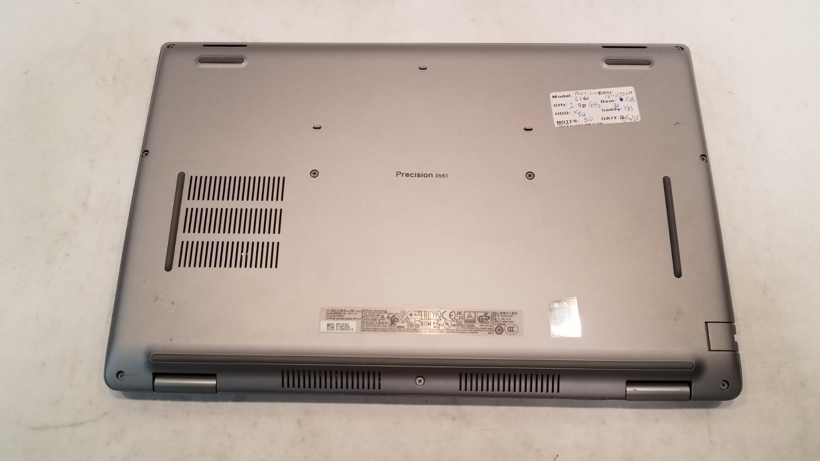 Dell Precision 3561, 15.6″, i5-11500H@2.9GHz, 32GB RAM, 512GB NVMe, Windows 11