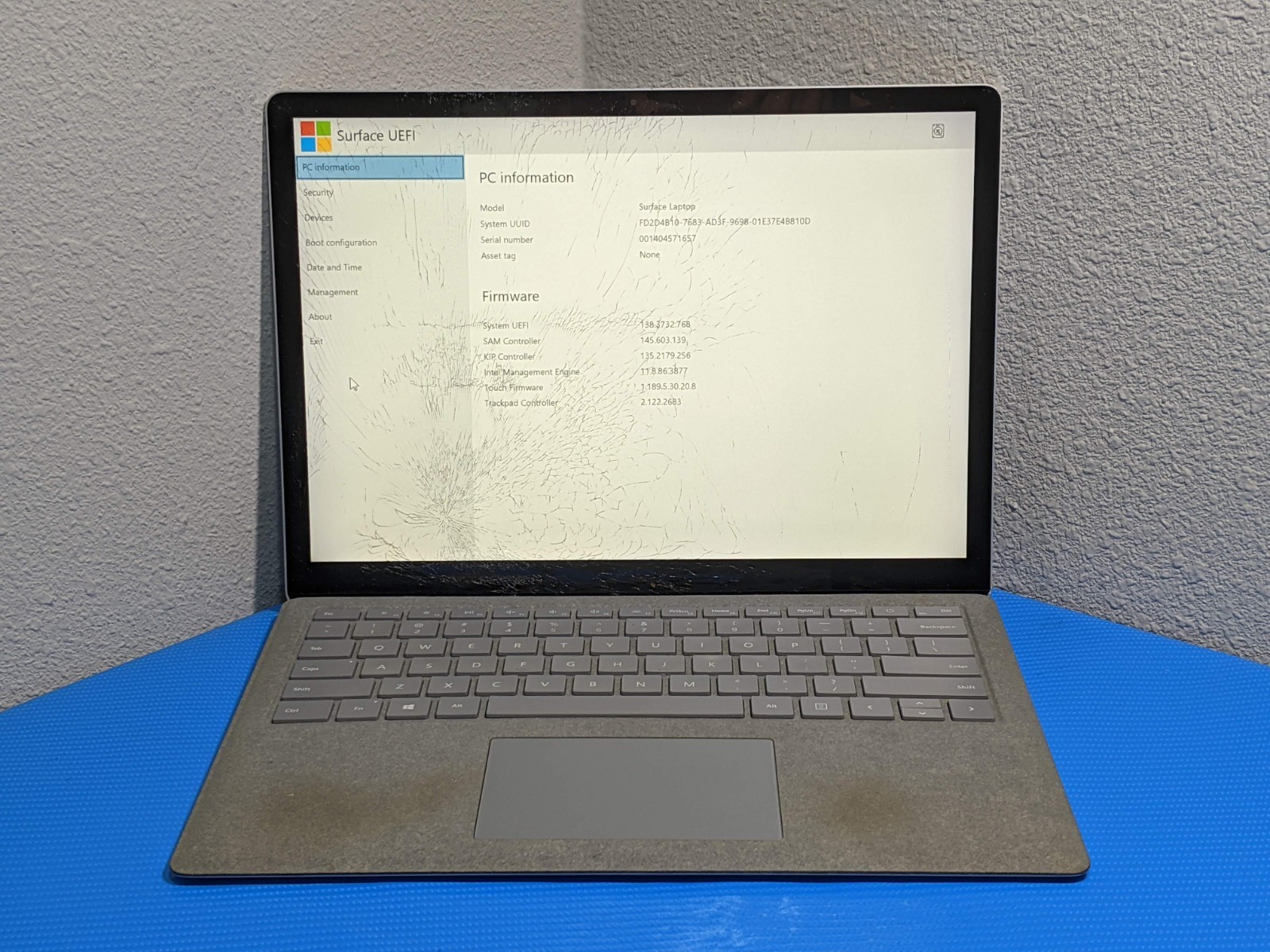 MS Surface Laptop 1769 13.5″QHD+ TOUCH BAD LCD i7-7200U 2.5GHz 4GB 128GB BAD SSD