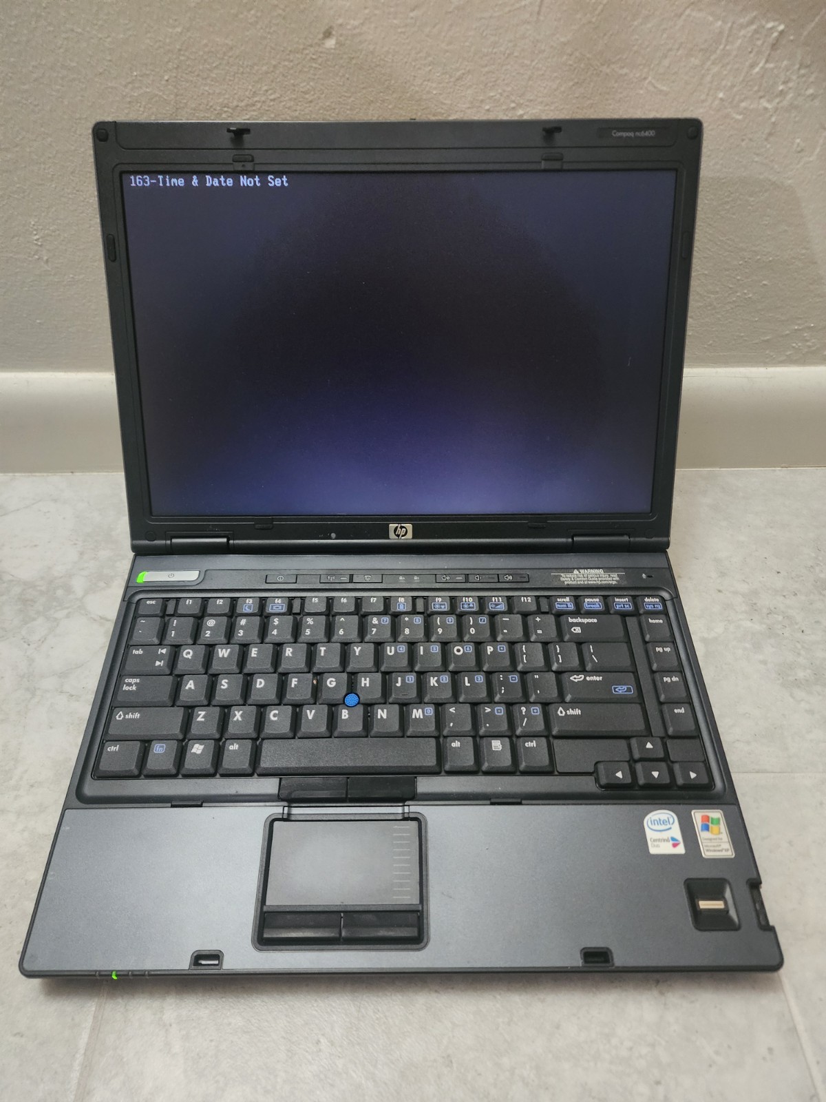 Hp COMPAC Nc6400, With Carrier Bag And External Battery.