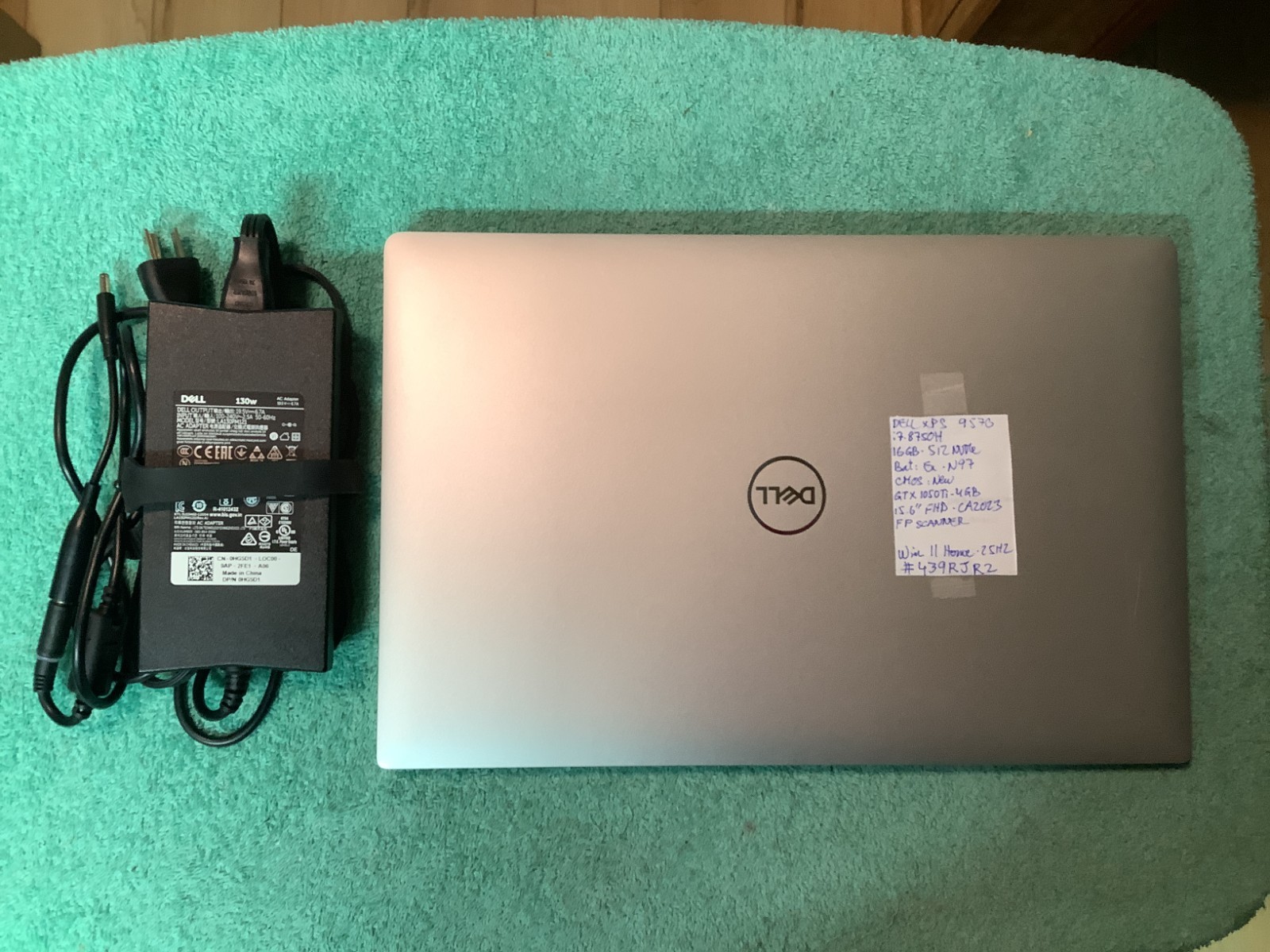 Dell XPS 9570, Gaming-GTX1050Ti, i7-8750H, 16GB – 512GB Windows 11 Home #439RJR2