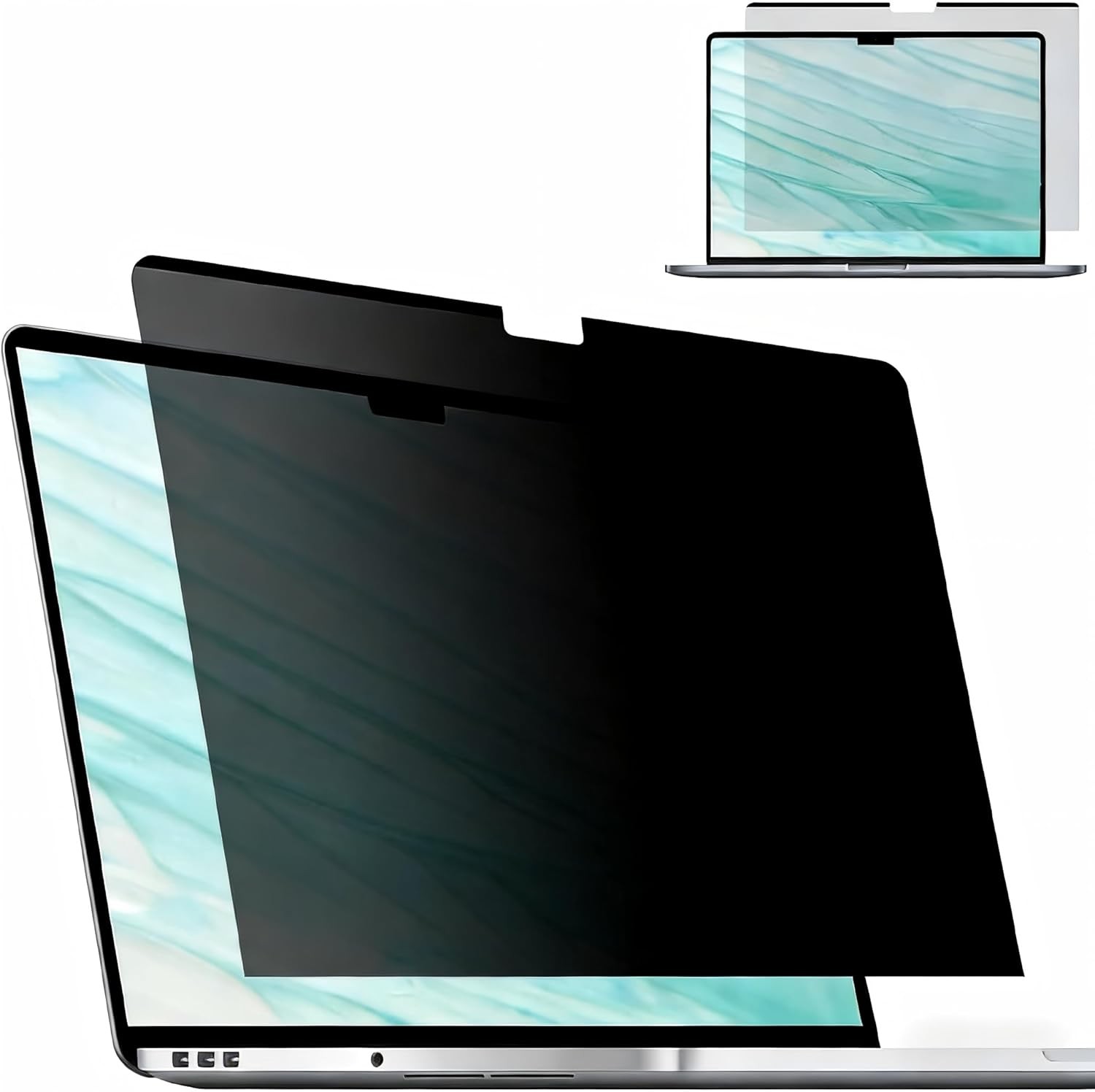 Removable Magnetic Privacy Screen for MacBook Air 13.6 Inch (2022-2026) Anti-Spy