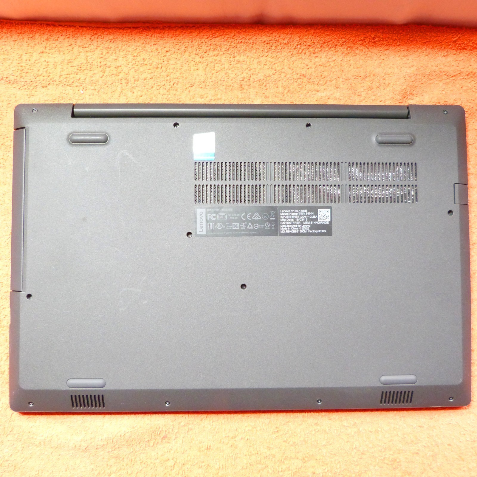 Lenovo V130 15 inch Ultrabook 180 degrees l 500GB SSD I Windows 11 l 20GB…