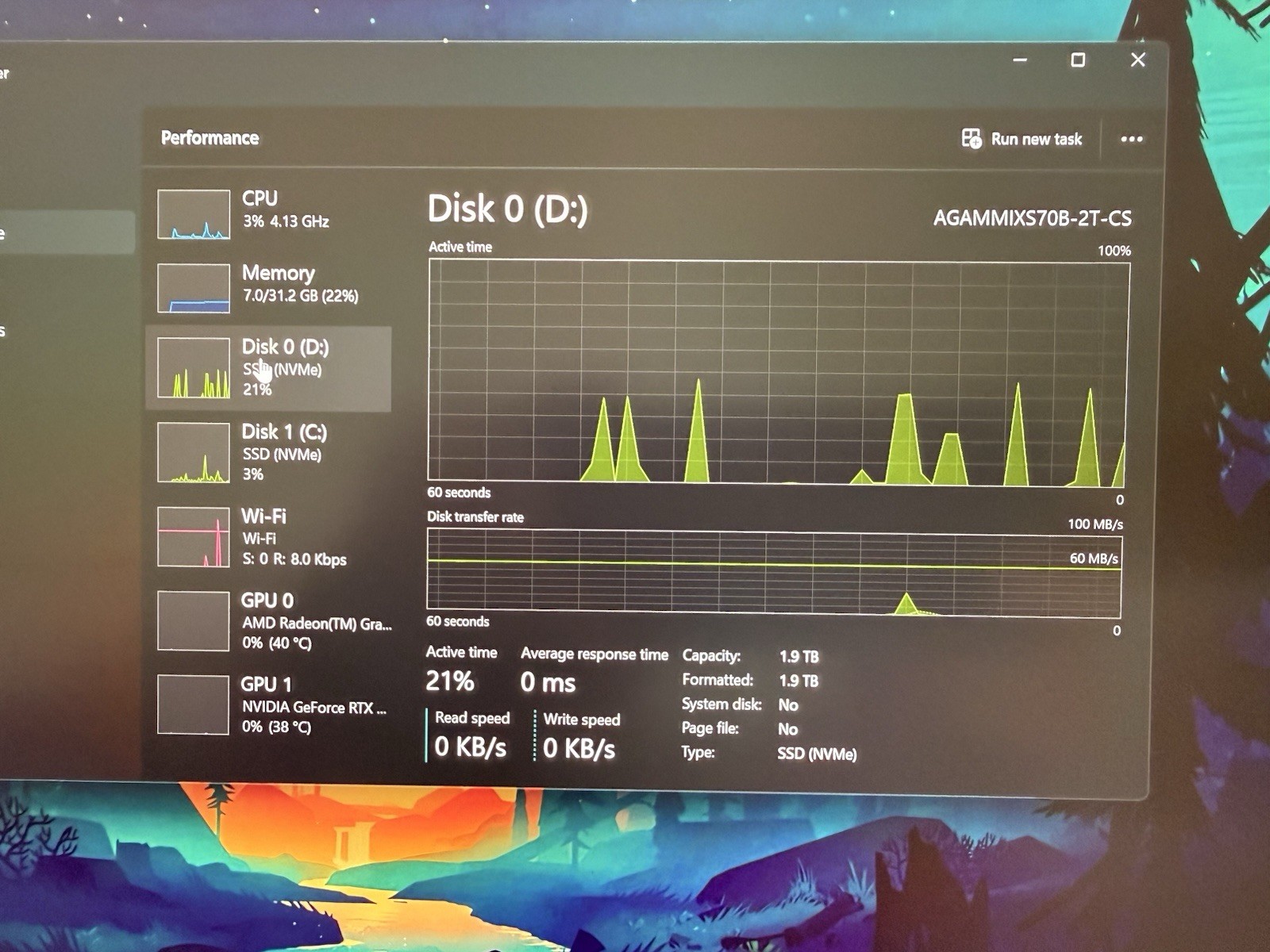 Lenovo LEGION 5 PRO, Ryzen 9 6900HX, 32GB, 3TB , RTX 3070 Ti Gaming Laptop Used