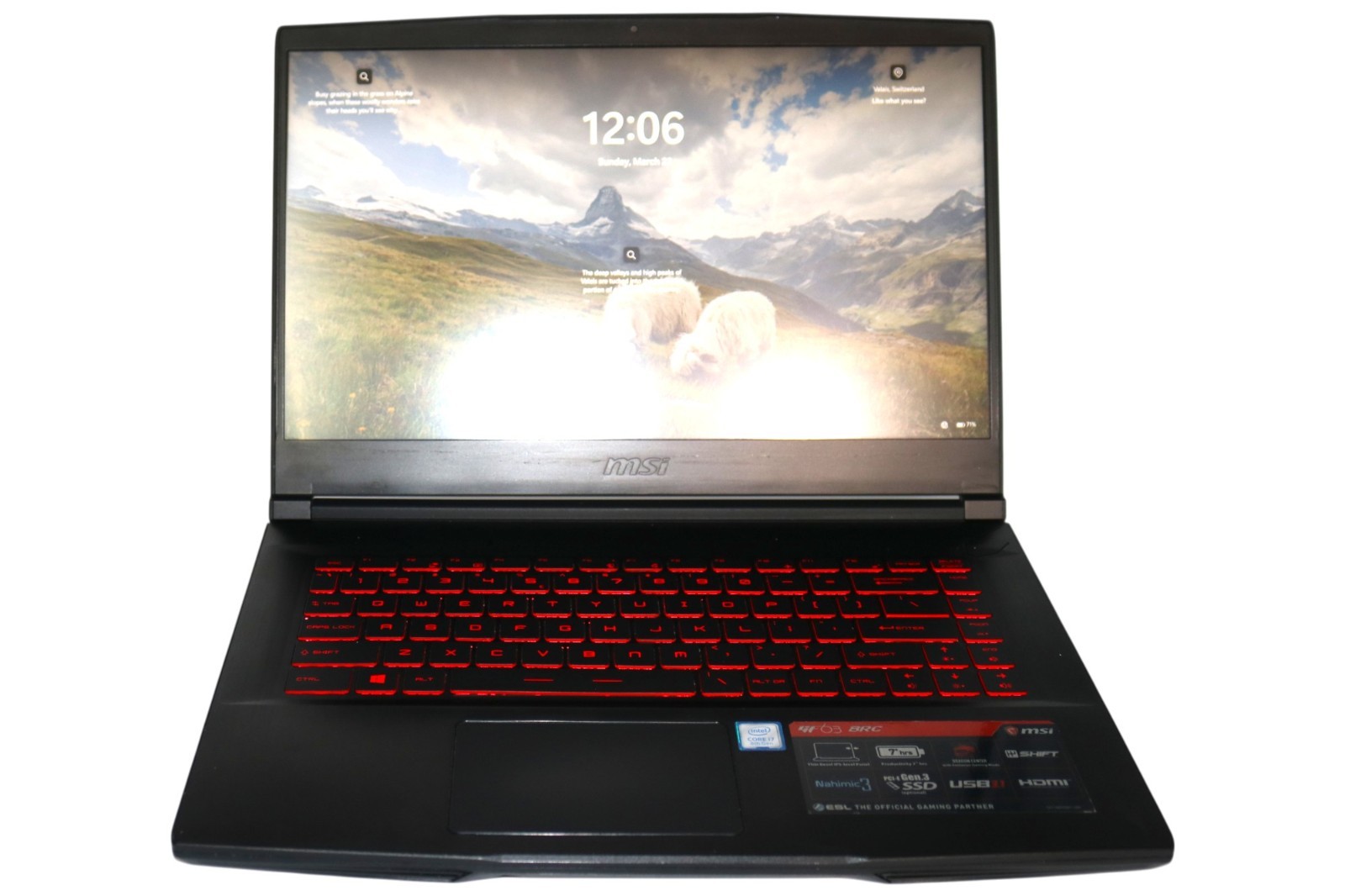 MSI GF63 8RC-252CA 15.6″ Display Intel Core i7-8750H 2.20GHz Processor Laptop