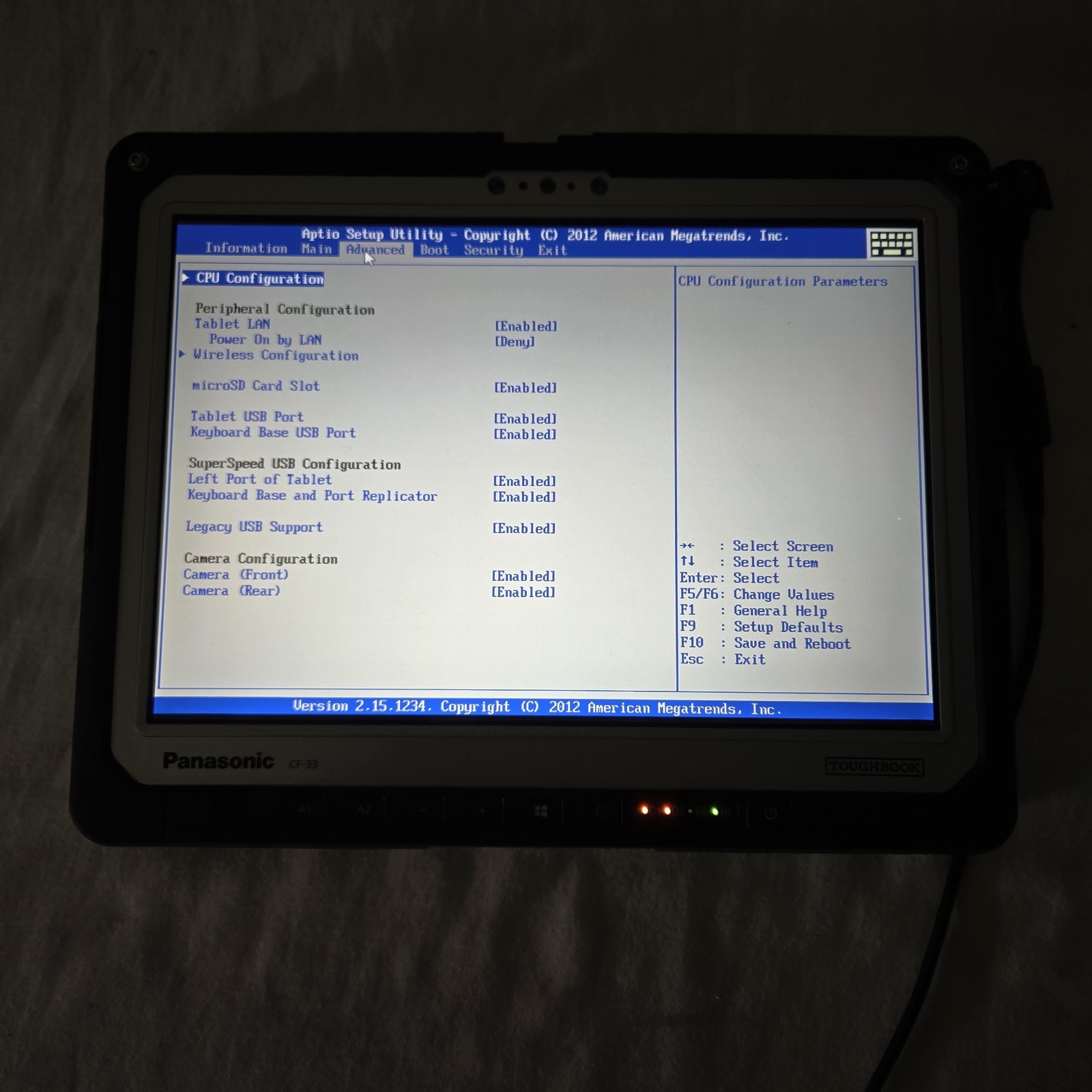 Panasonic Toughbook CF-33 i5-7300U 2.6GHz 256GB SSD 8GB Ram 4G – GPS — Grade B