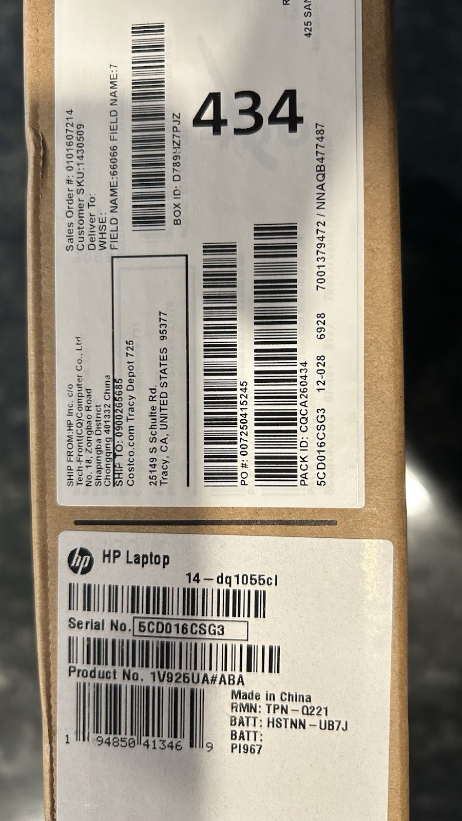 HP Laptop 14-DQ1055CL 14-inch Laptop Intel Core I7-1065G7, 12GB RAM, 512GB SSD