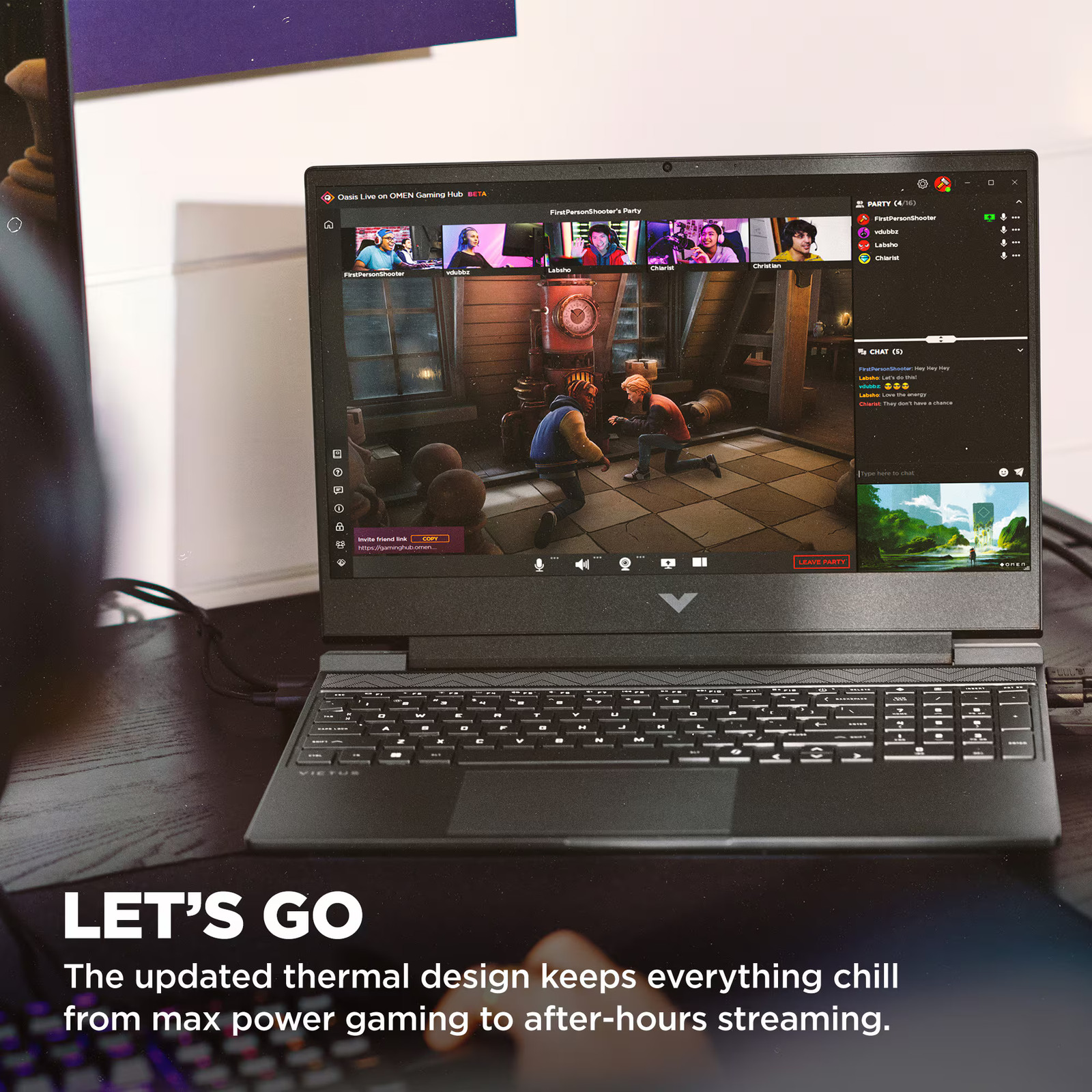 HP – Victus 15.6″ 144Hz Full HD Gaming Laptop – Intel Core i5 13420H 2023 – 8…