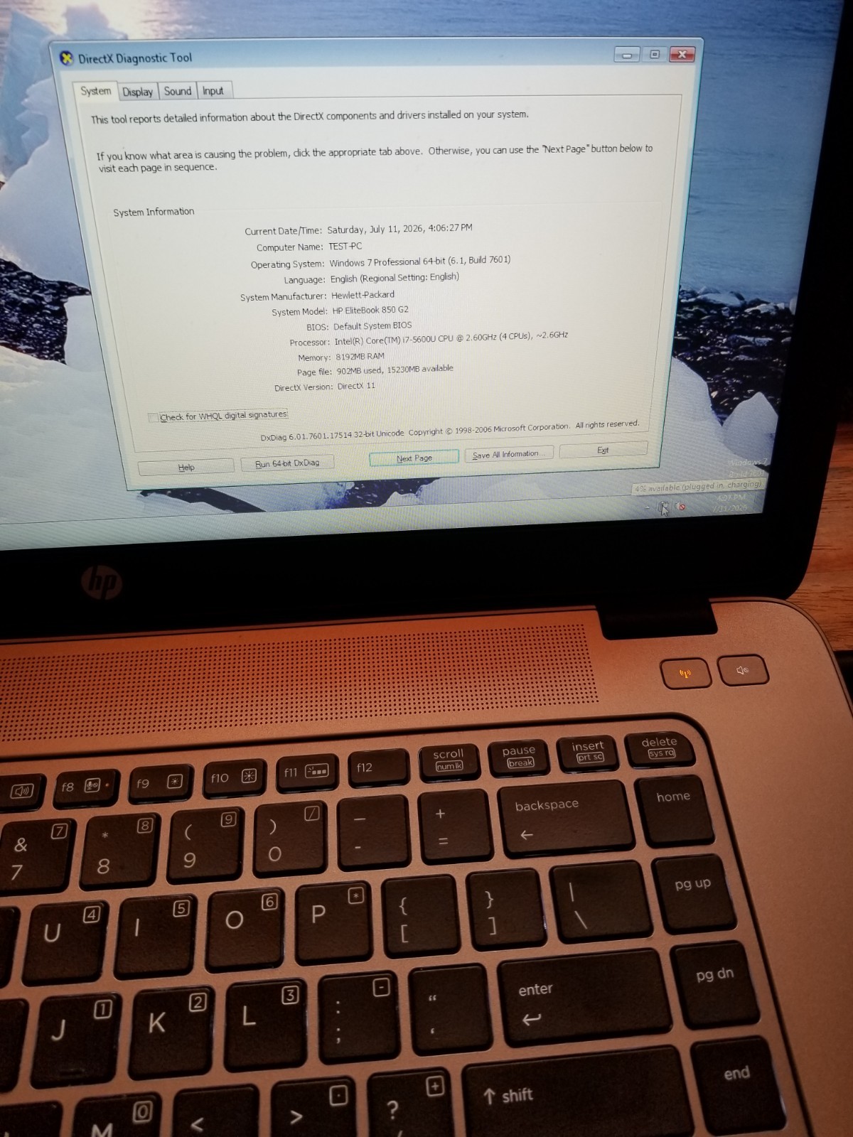 Lot 4 HP EliteBook 850 G2 i7-5600U 2.6 GHz 8GB RAM 128GB SSD Batt 15.6″ NO AC|OS