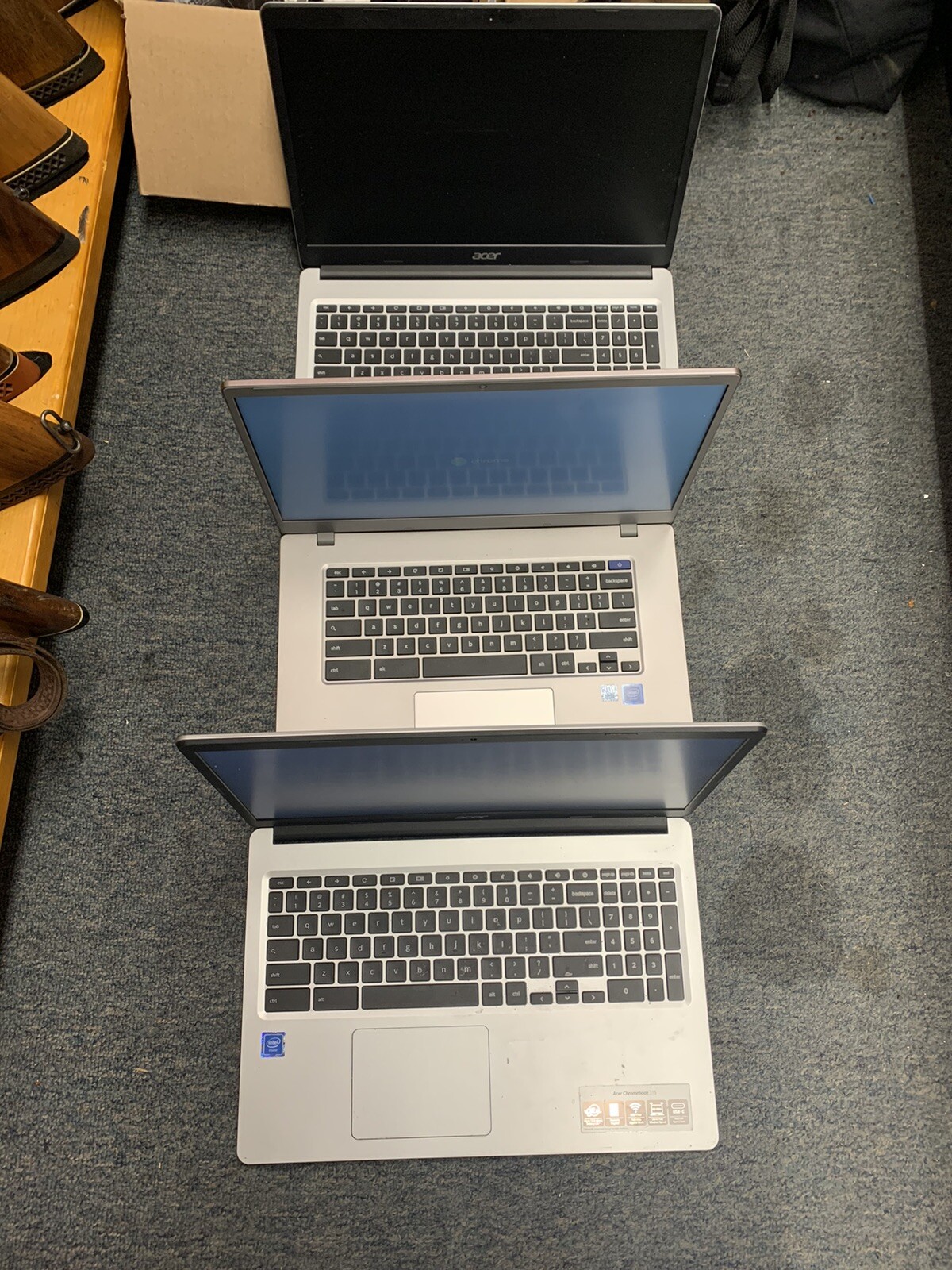 Lot Of Chrome Book Laptops 15 Total Laptops *Read Description Please AS IS*