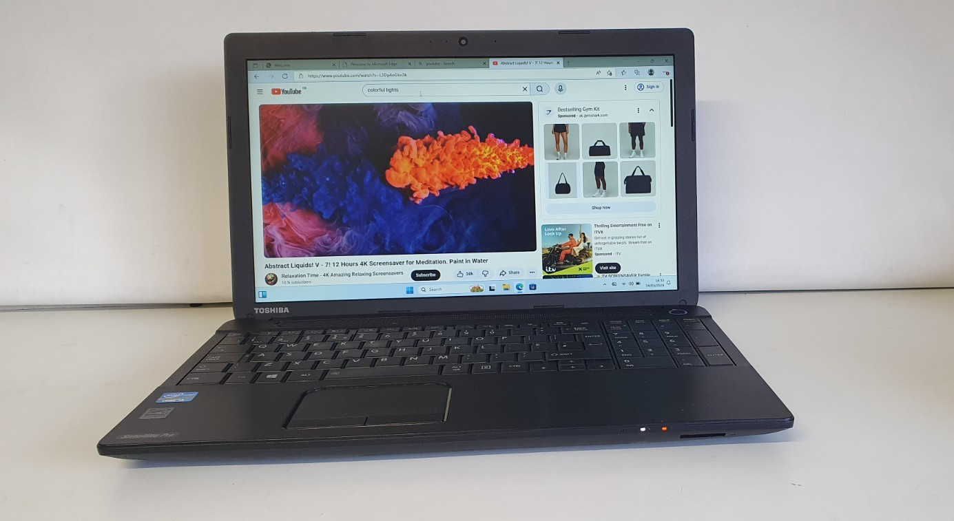 TOSHIBA SATELLITE PRO C50-A-1MX LAPTOP i3-3110M 15.5″ 8GB 240GB SSD HDMI WIN 11