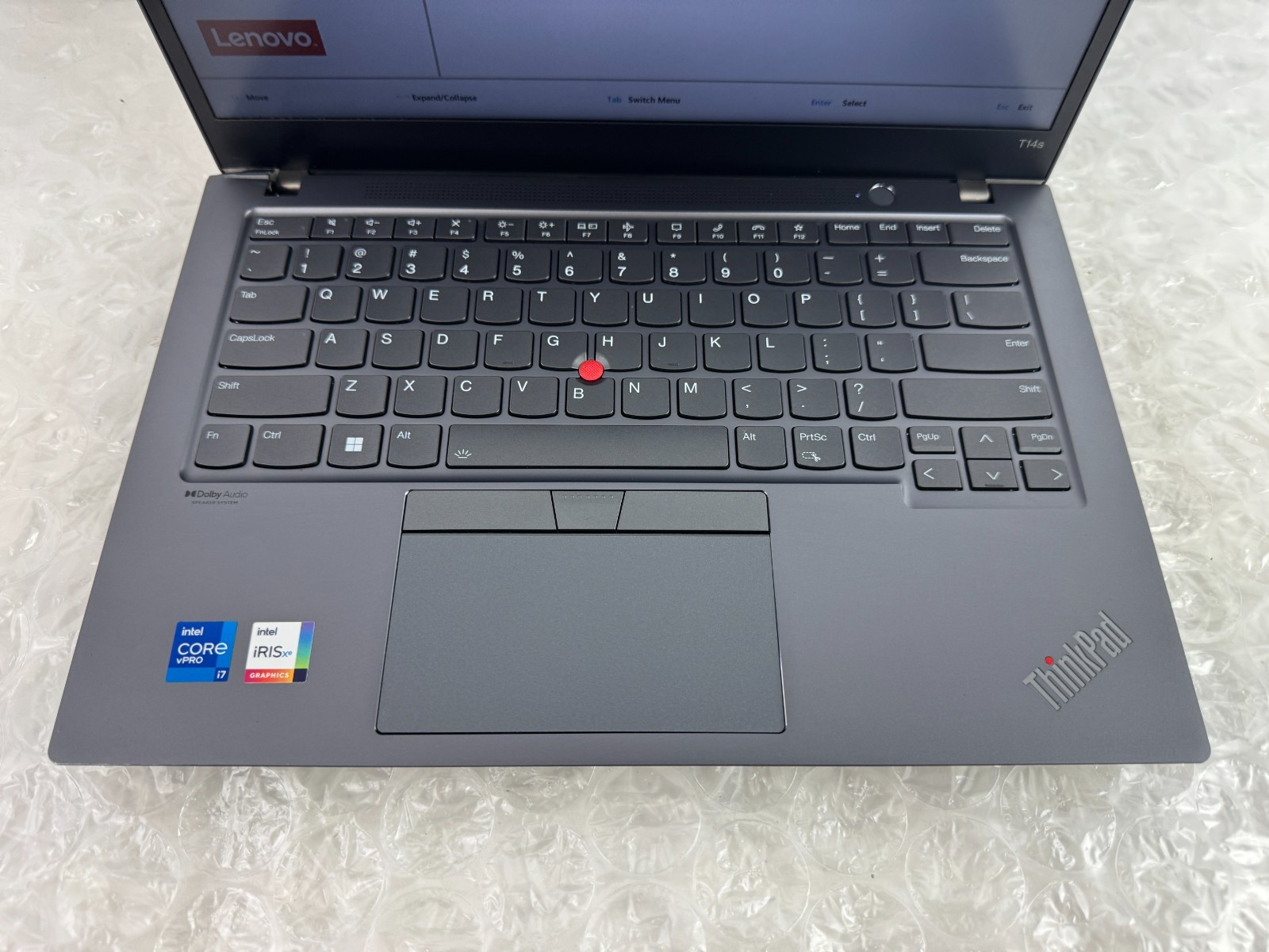 Lenovo ThinkPad T14s Gen 2 i7-1185G7 16GB No SSD/OS/AC Parts/Repair Laptop