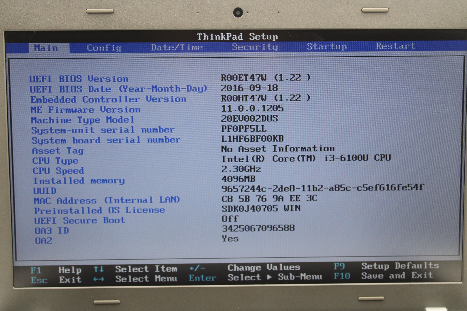 Lenovo ThinkPad E540 _ i3-6100U @ 2.3 _ 4GB RAM _ No SSD / OS / Battery