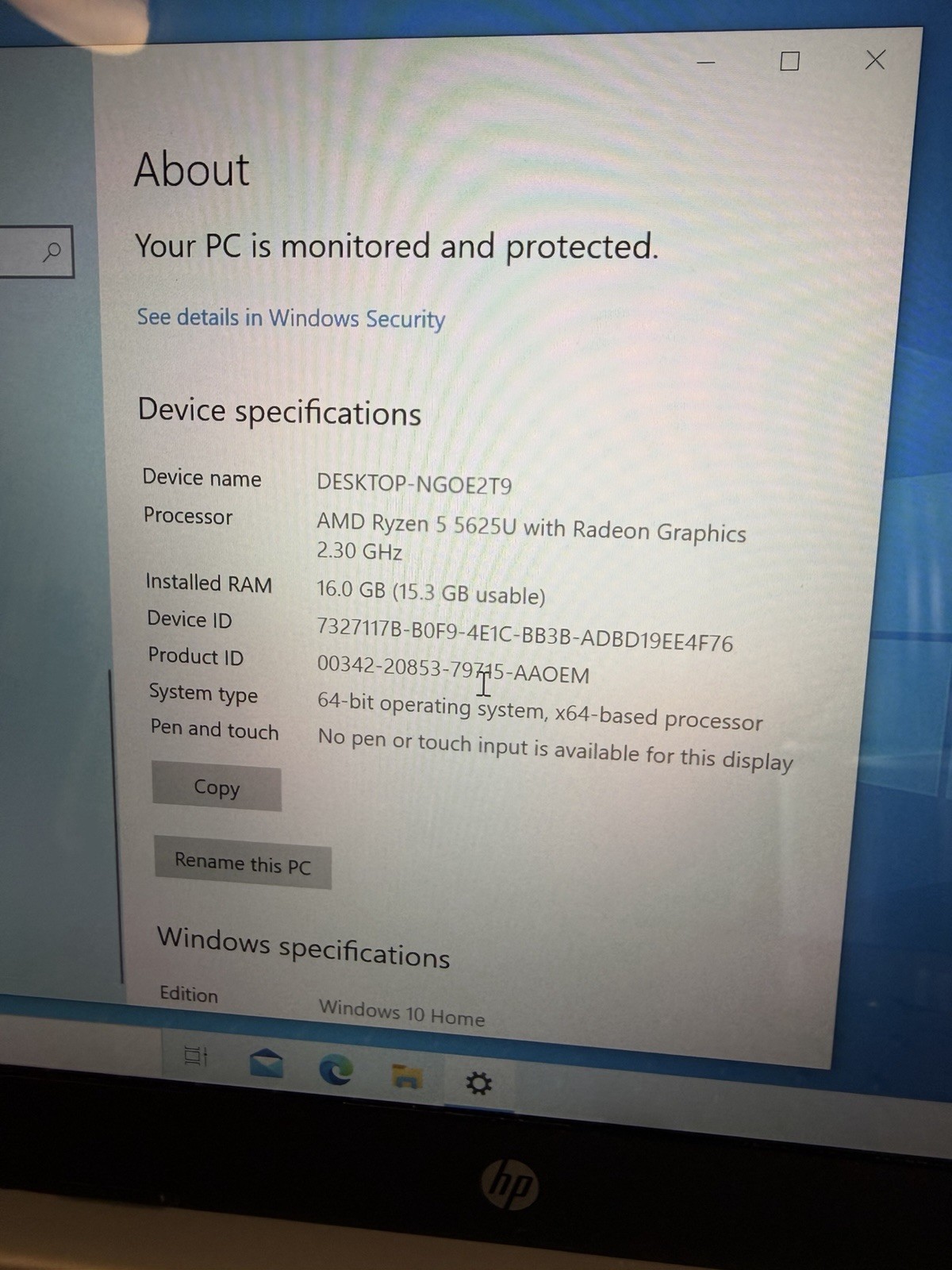 HP 14-FQ2097NR Computer Laptop Reset Ready For New Owner Multi Purpose Ryzen 5