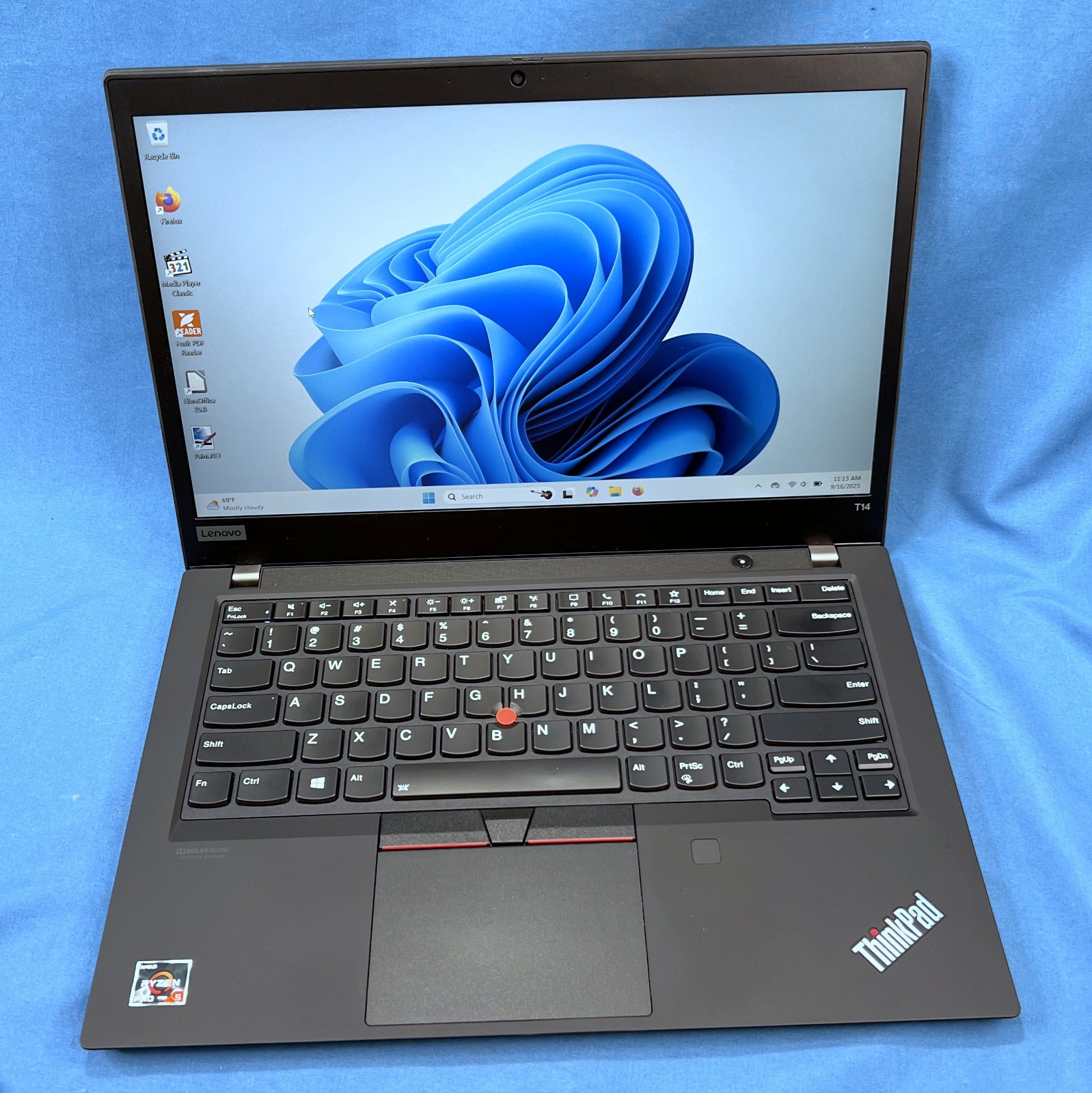 Lenovo ThinkPad T14 Gen 1 – AMD Ryzern 7 PRO 4750U, 16GB RAM, 512GB NVMe – Win11