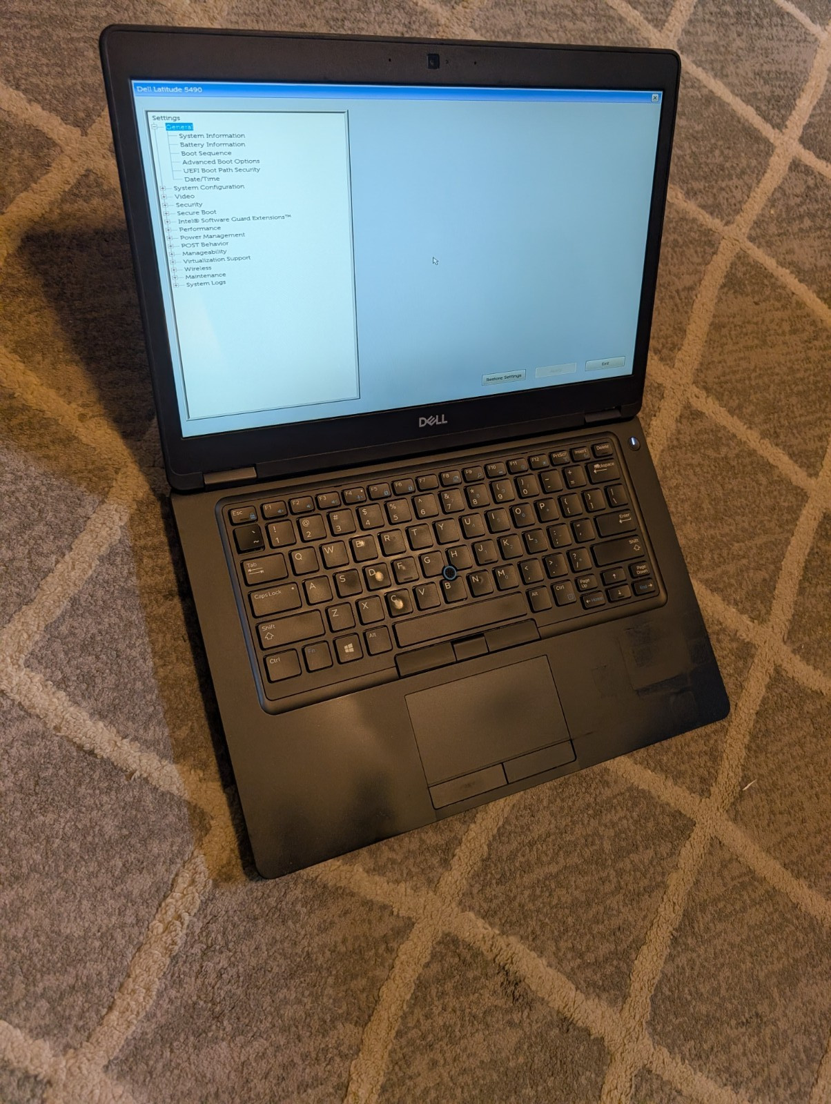 Dell Latitude 5490 14 in (256GB, Intel Core i5 8th Gen, 8GB RAM) UNTESTED -NO OS