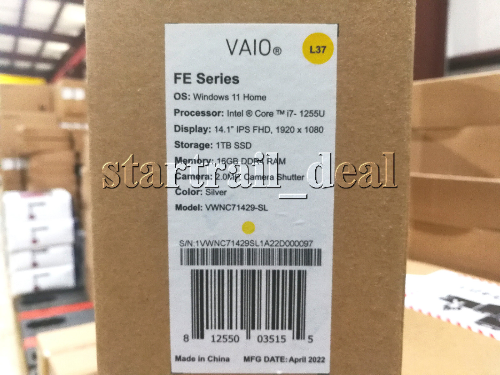 Brand New VAIO Laptop Core i7 10-Core 12th Gen 16GB RAM 1TB SSD 14.1 FHD Silver