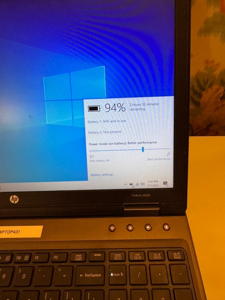 HP ProBook 6560b – i5-2450M / 4GB RAM / 180GB SSD / Windows 10