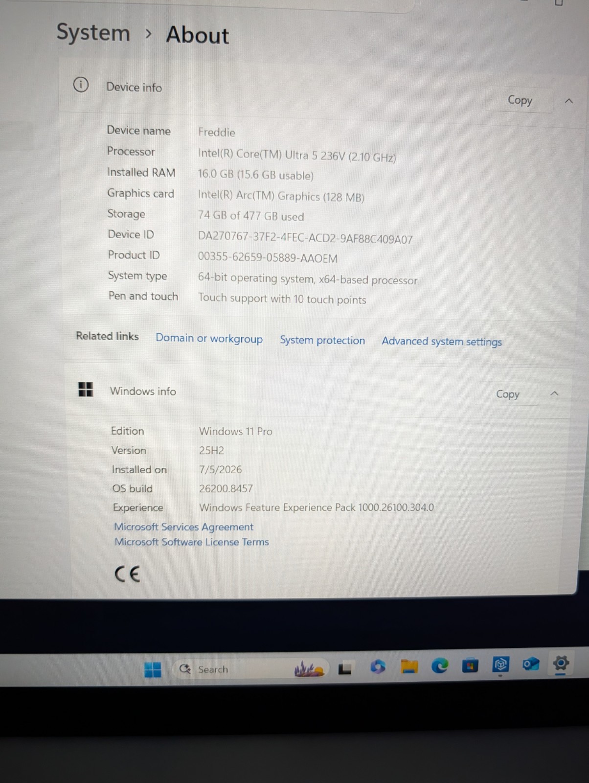 New Dell Pro 16 Plus PB16250 16″ Core Ultra 5 265U 2.1GHz 16GB RAM 512GB SSD