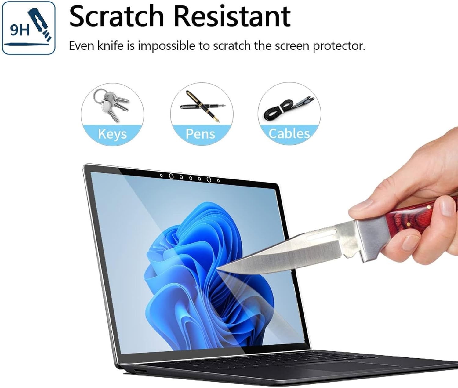 Microsoft Surface Laptop 5 Screen Protector 13.5 inch, Anti-Fingerprint Tempered