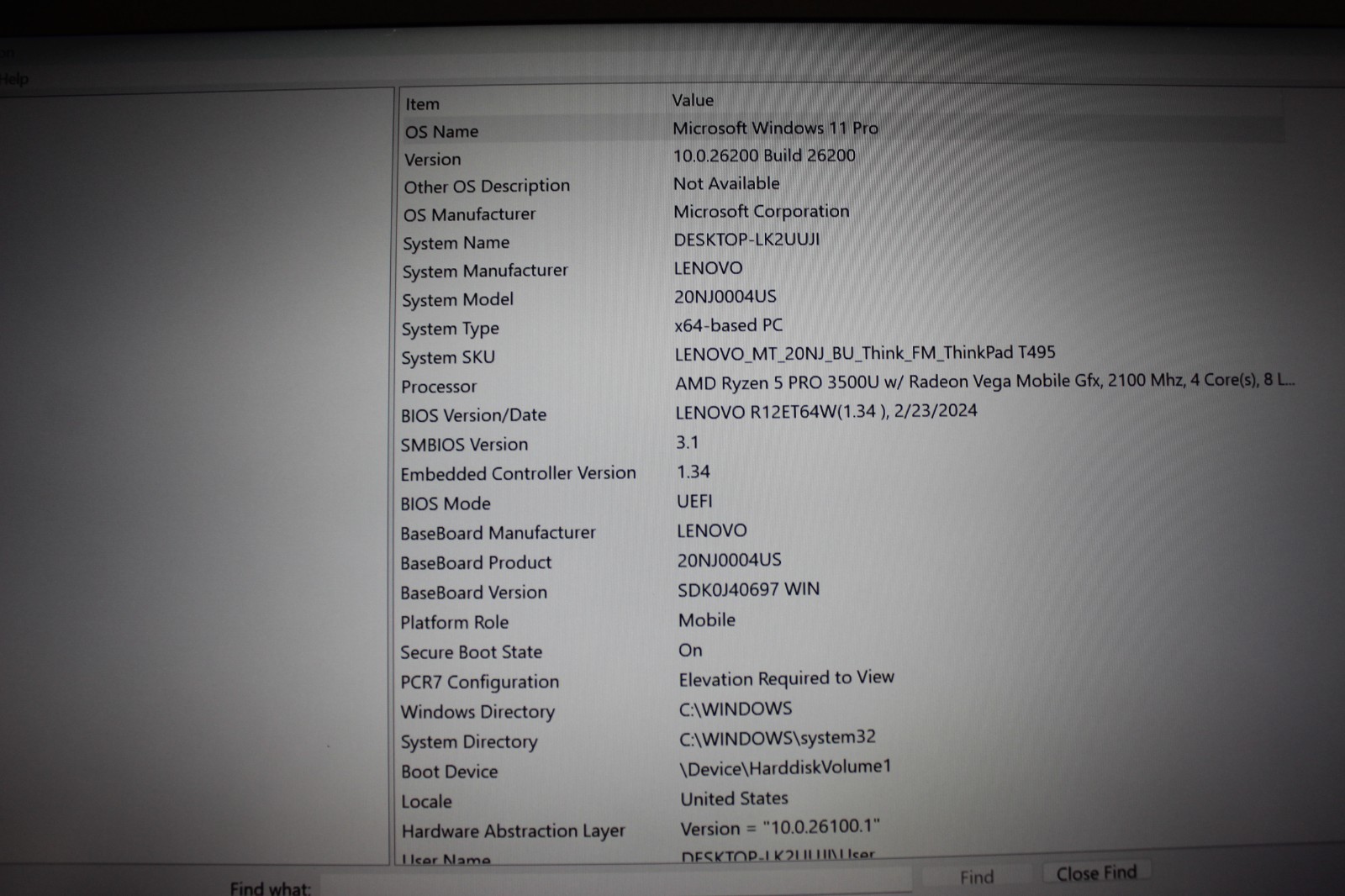 Lenovo Thinkpad T495S AMD Ryzen5 3500U 256GB NvME 16GB DDR4 Win11Pro-TS-NO Sound
