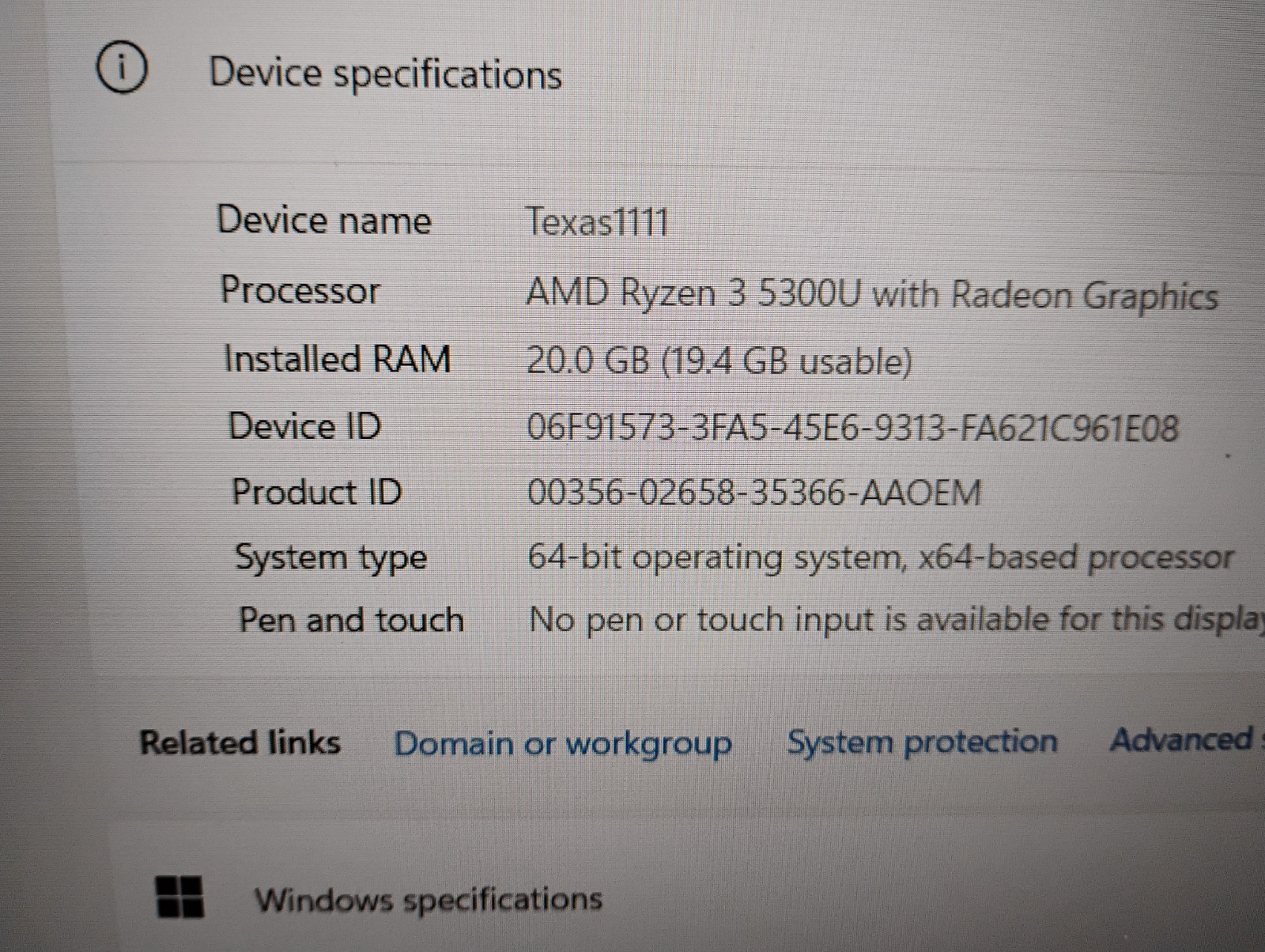 Acer Aspire 5 15.6″ (1TB SSD, AMD Ryzen 5 5500U, 2.10 GHz, 20GB) Laptop – Pure