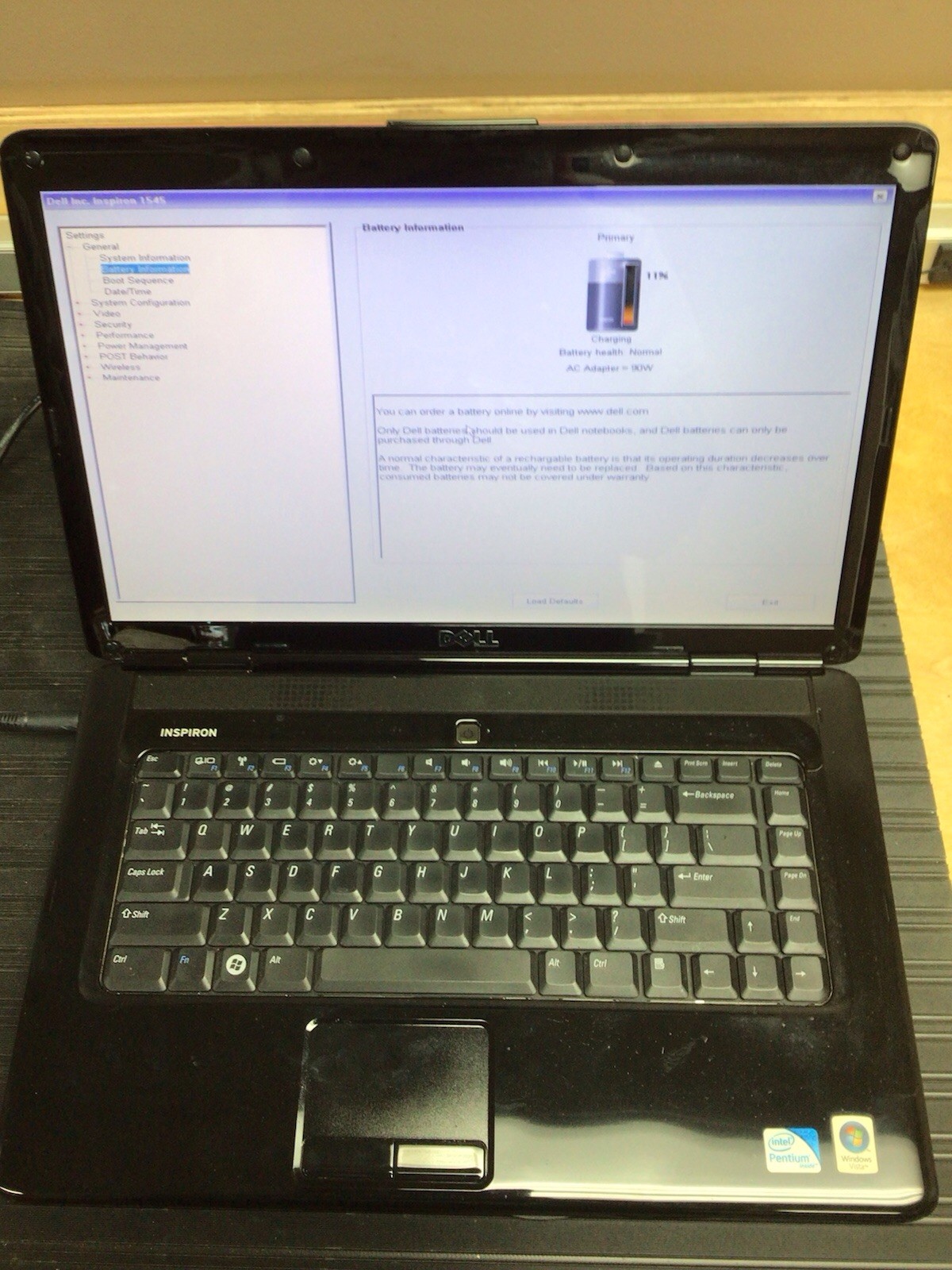 Dell Inspiron 1545 Intel Pentium Dual-Core T4400 2.2GHz 4GB 320GB HDD AS IS