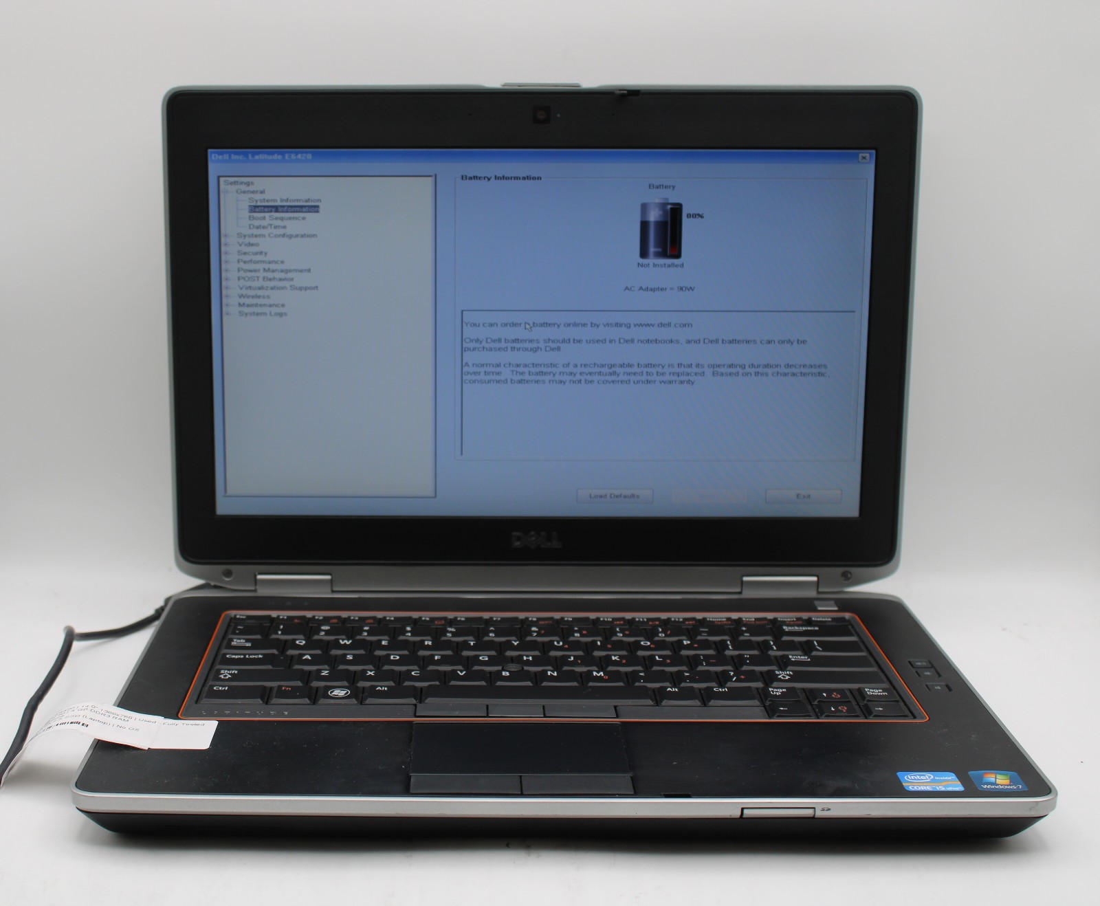 Dell Latitude E6420 _ i5-2520M _ 4GB RAM _ 480GB SSD _ No OS / Batt