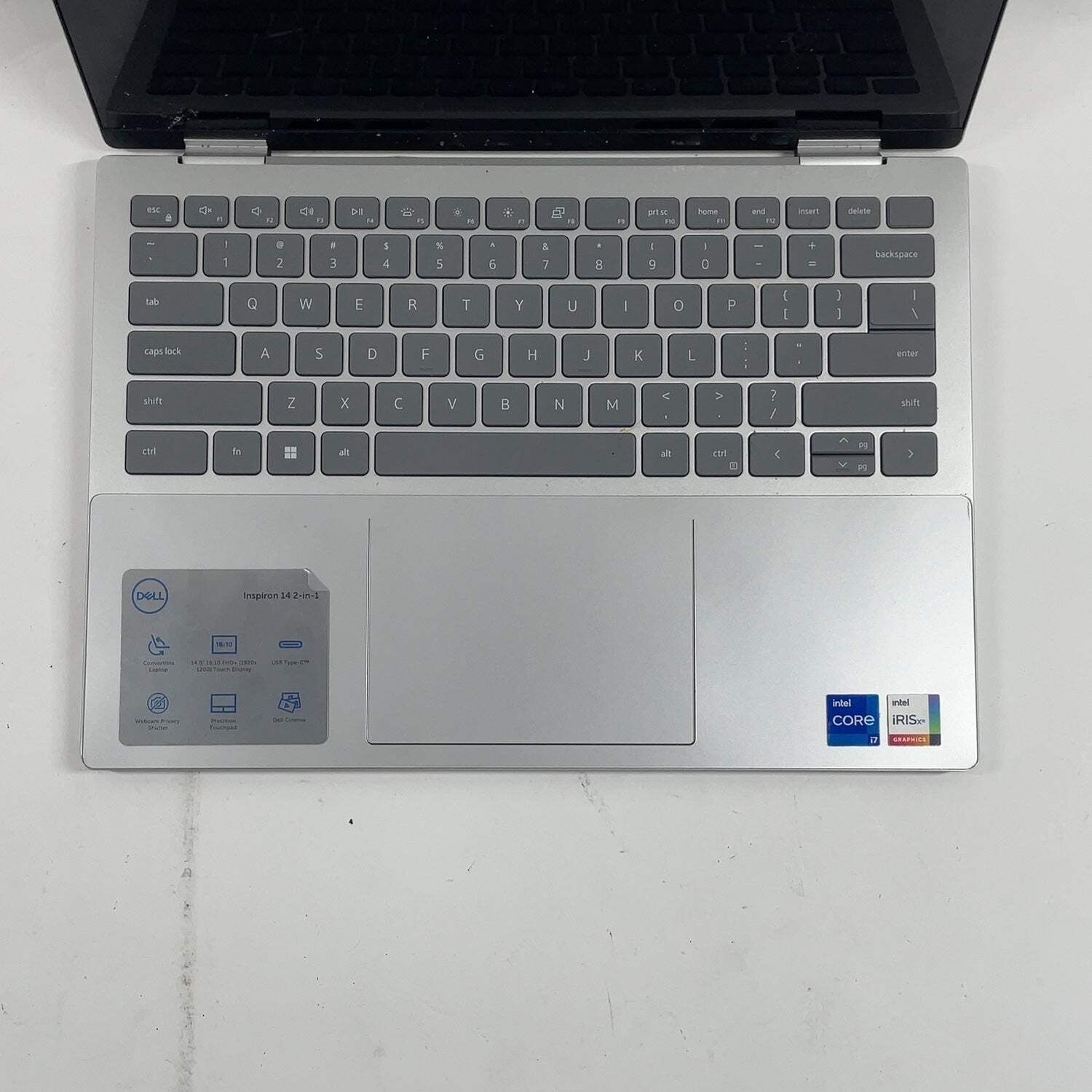 Broken Dell Inspiron 7420 14″ i7-1255U 1.7GHz 16GB RAM 512GB SSD Cracked
