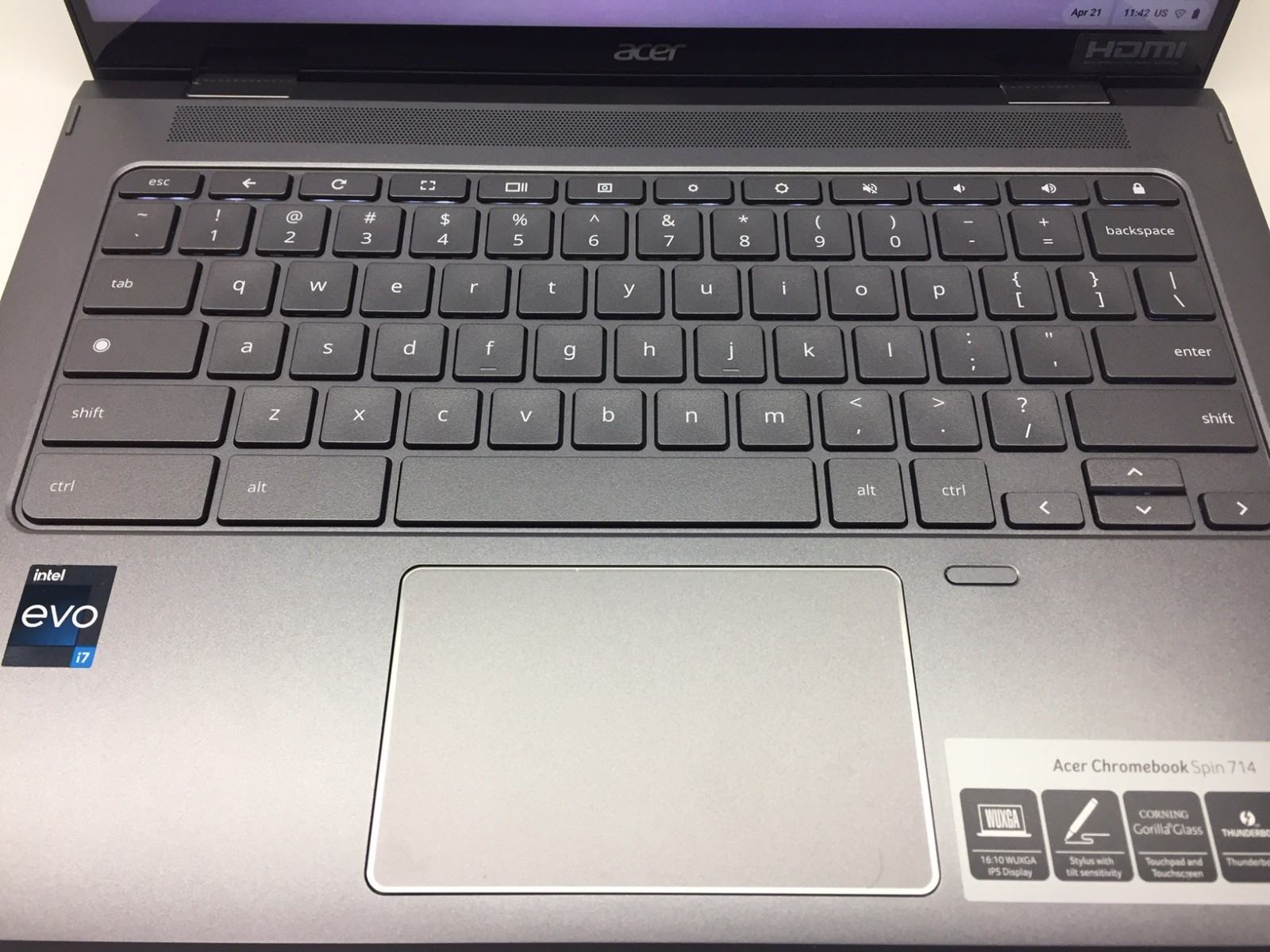 AS IS Acer Chromebook Spin 714 14″ 2in1 i7-1355U 16GB RAM 256GB SSD NX.KLBAA.002