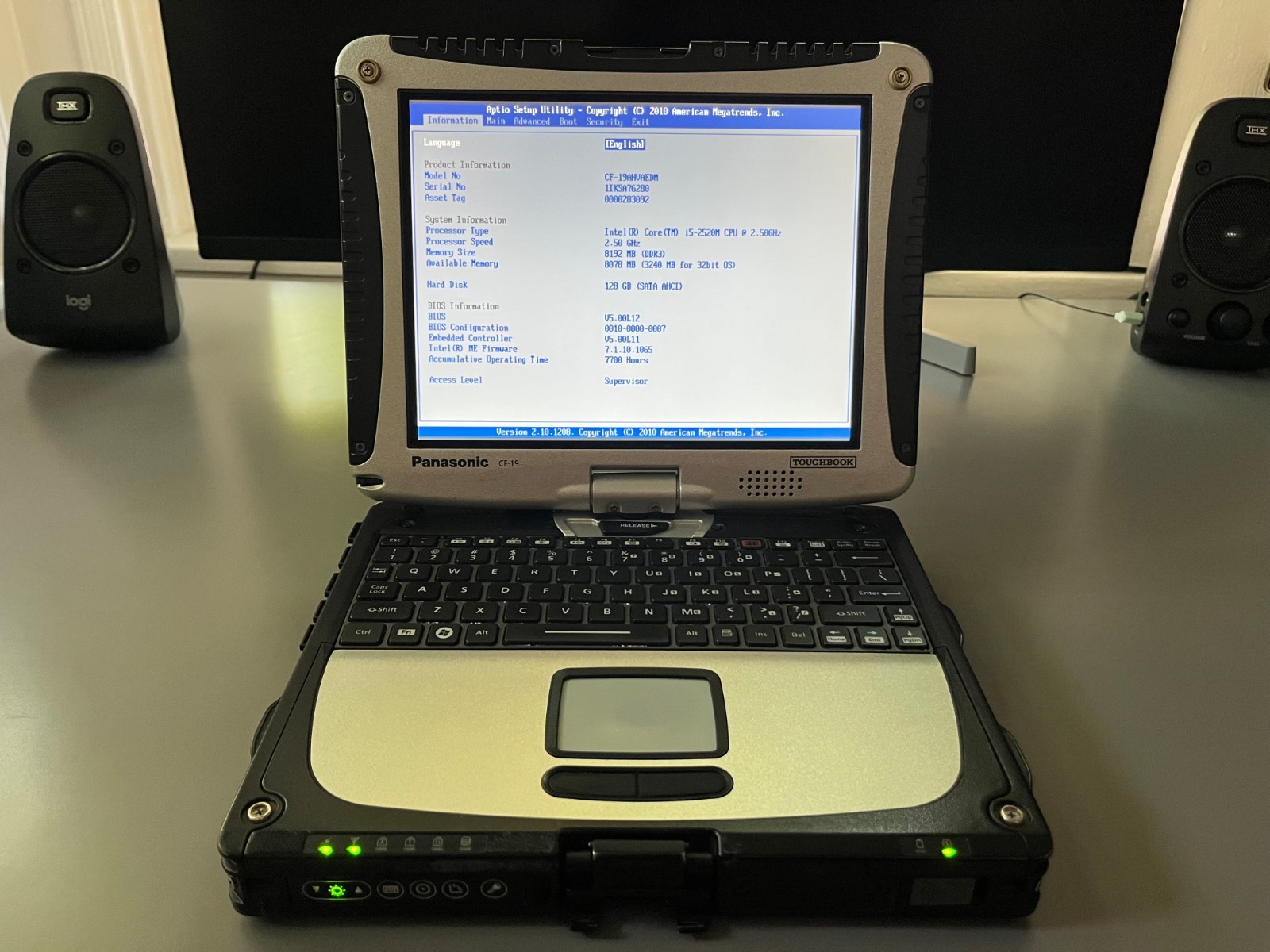 Panasonic Toughbook CF-19 MK1 256GB SSD 8GB RAM Windows 10 Pro