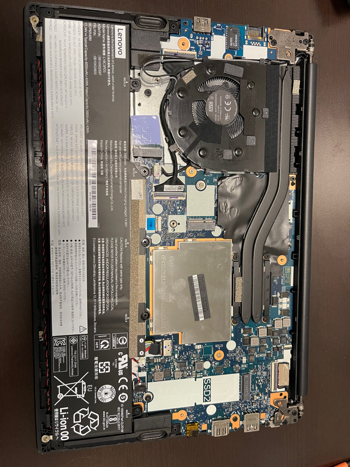Lenovo Thinkpad E14 Gen 2 Parts Only Powers On But Crashes
