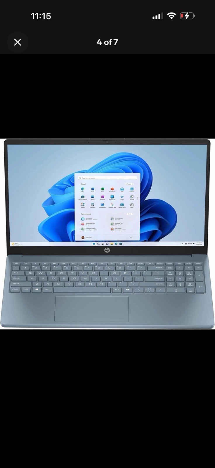 HP 15.6″ HD Laptop, Intel 4-Core N200, 16G RAM 128GB SSD, Win 11, 1-Year MS 365
