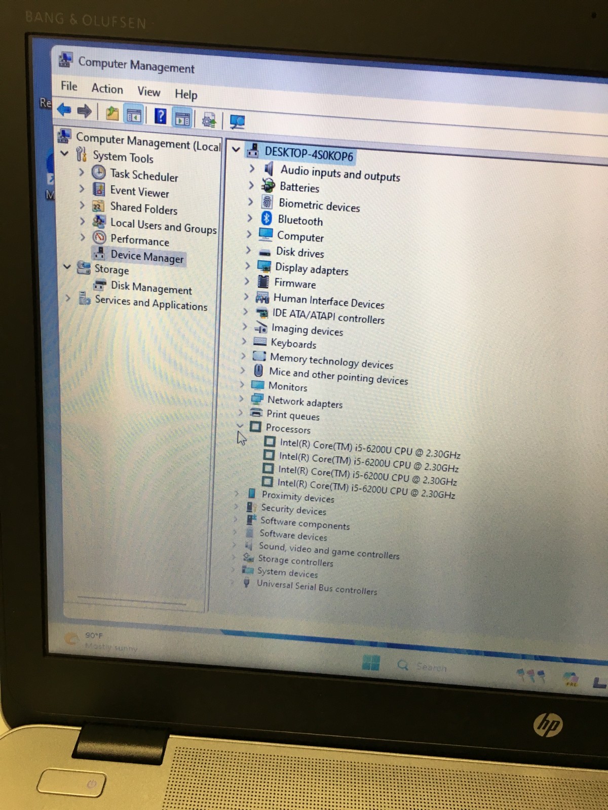 HP Elitebook 850 G3 15.6″ Core i5 6th gen 2.30Ghz 8GB RAM 256GB SSD WIN 11 PRO
