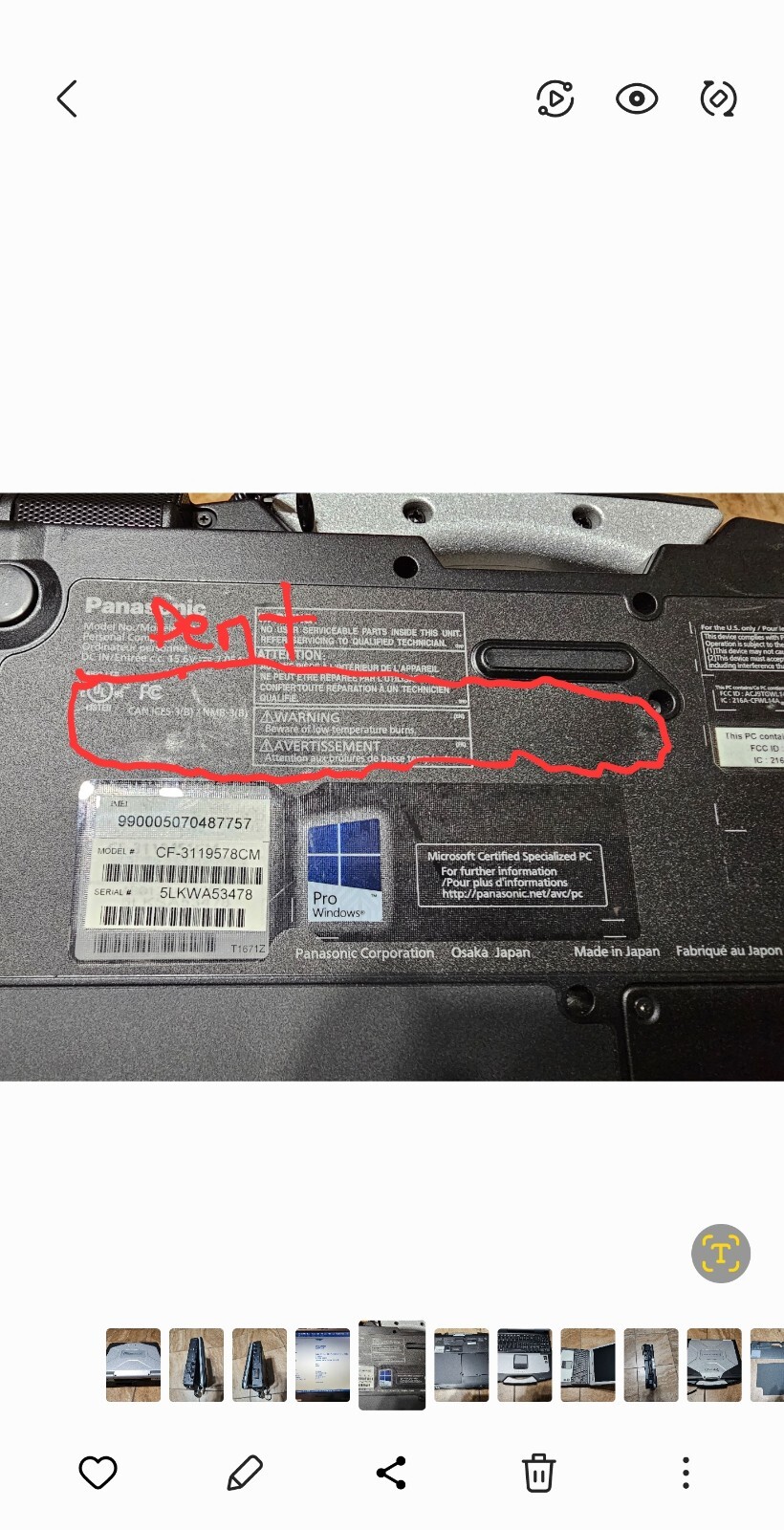 Panasonic ToughCF-31 MK5, i5-5300U @ 2.30GHz/16GB/1TBSSD/Win 10P64B,4G LTECAMGPS