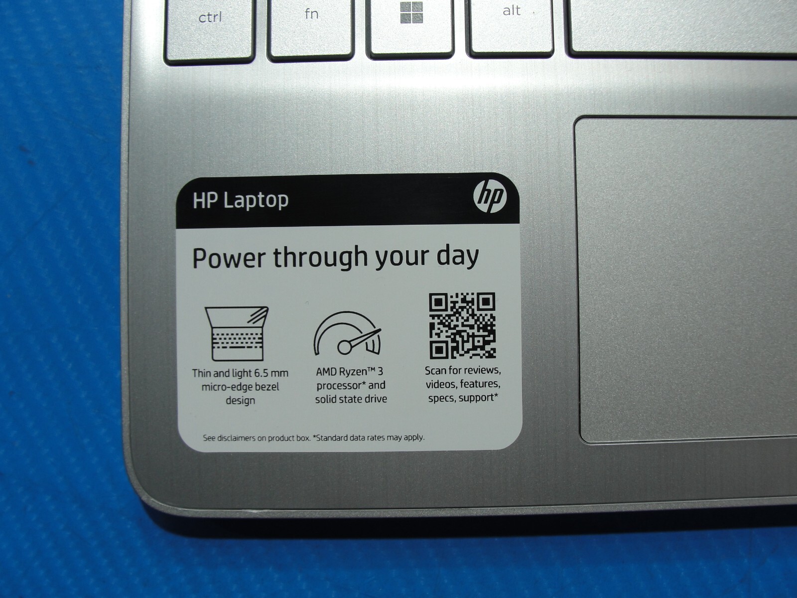 HP 15-EF2033DX 15.6” HD AMD Ryzen 3 5300U 2.6GHz 8GB SSD Reset 256GB- Charger