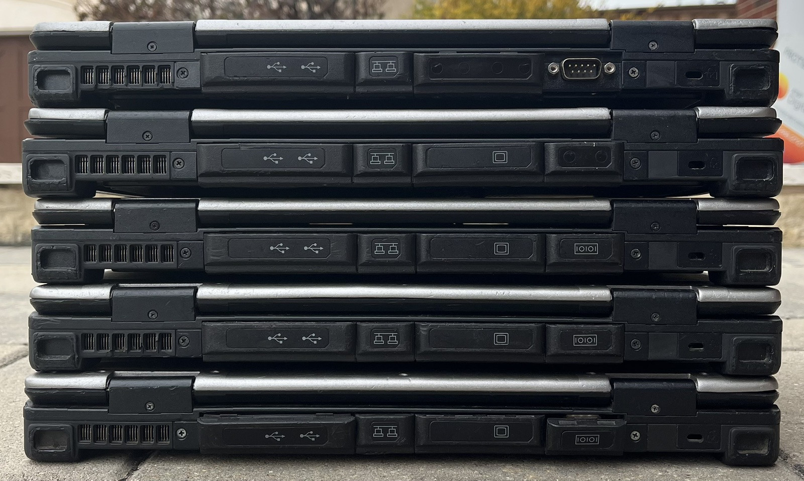 Lot of 5 Getac S410 Rugged Laptop As Is Core i5-6300U @2.40GHz 4GB Touch 4G