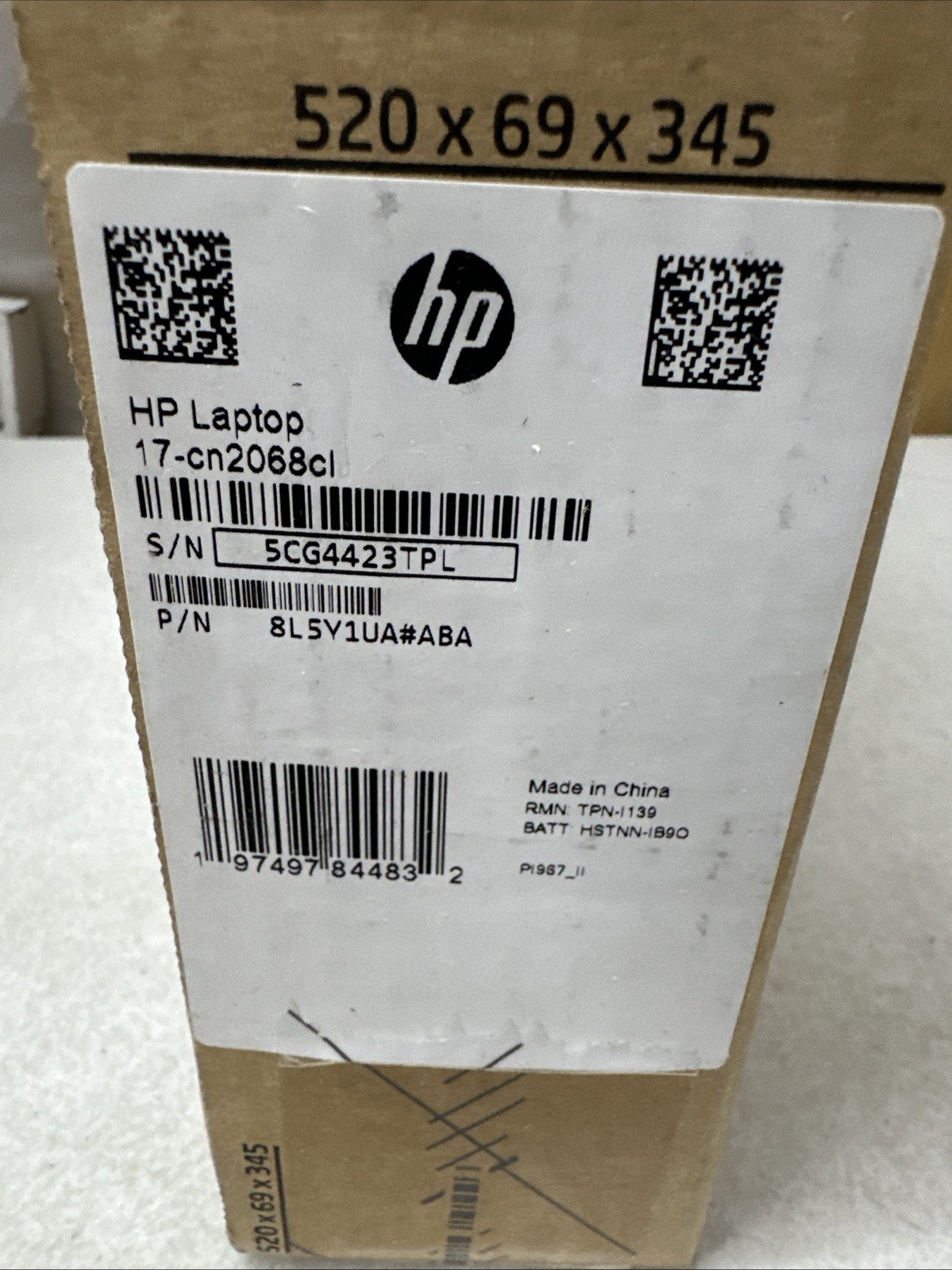 HP 17-cn2068cl 17.3″ FHD i5-1135G7 2.4GHz Intel Iris Xe Graphics 8GB RAM 512GB