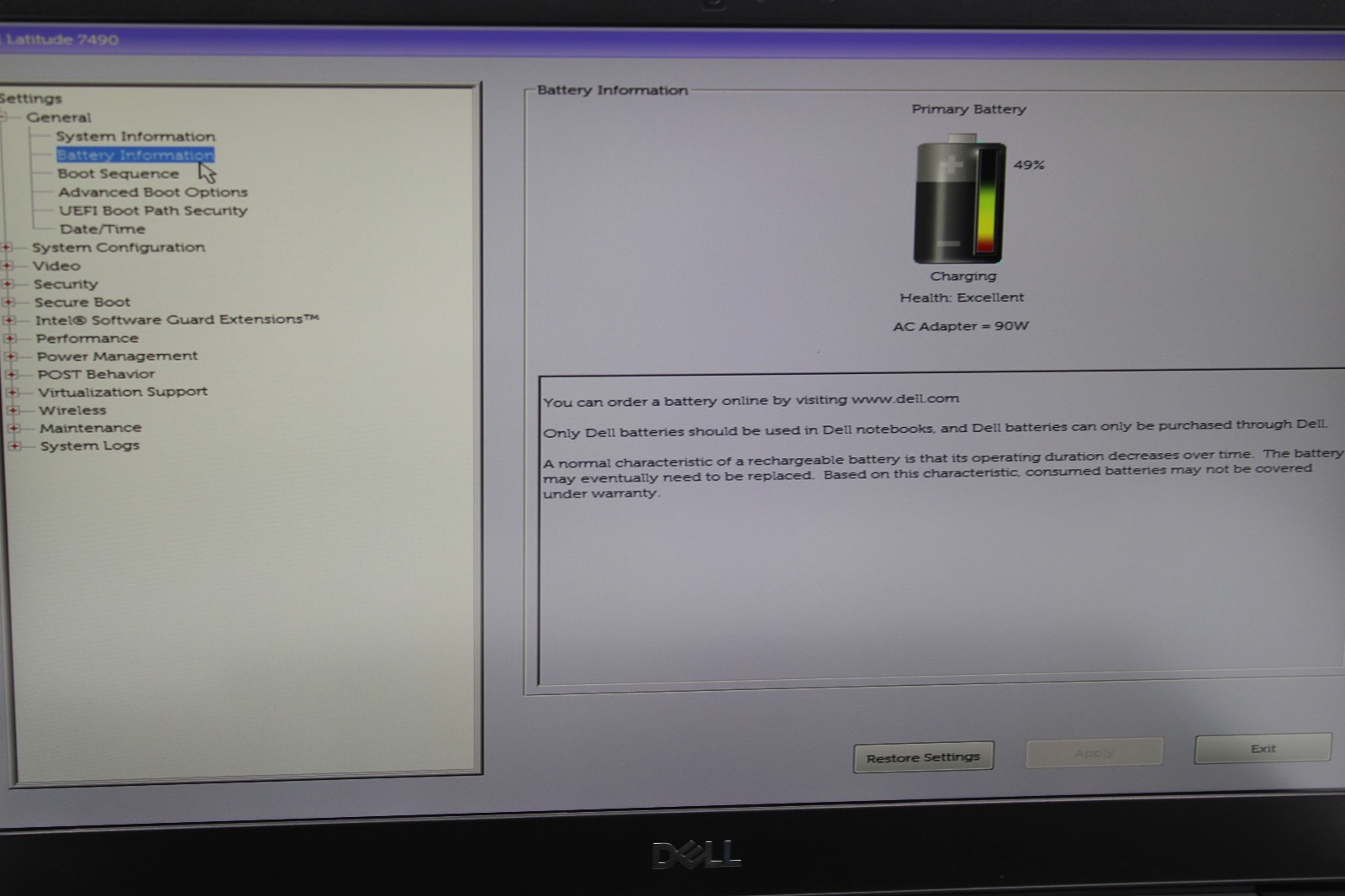 Dell Latitude 7490 i5-7300U @ 2.6 GHz 8GB RAM 256GB SSD No OS