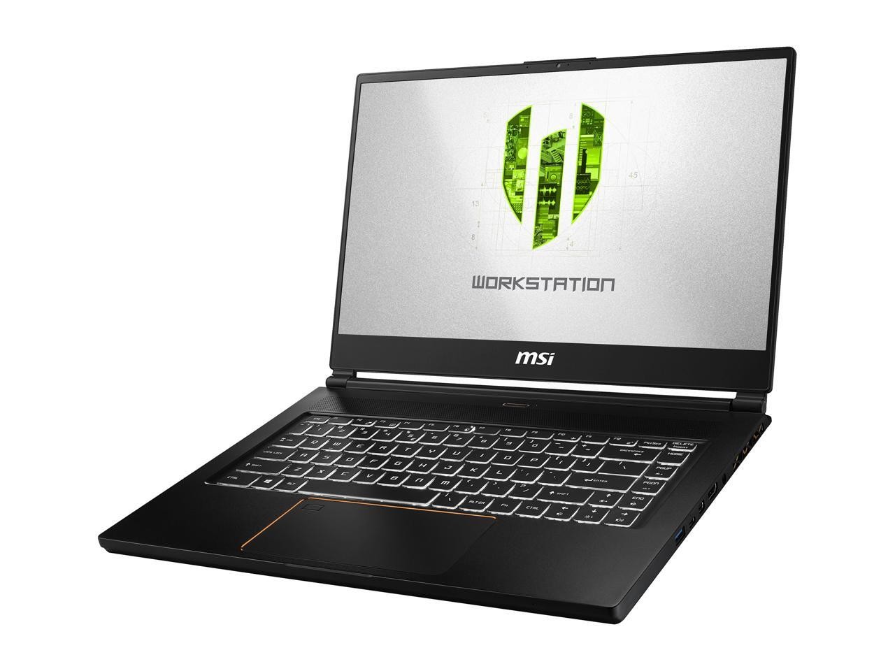 MSI WS Series WS65 9TK-688 Mobile Workstation Intel Core i7 9th Gen 9750H (2.60