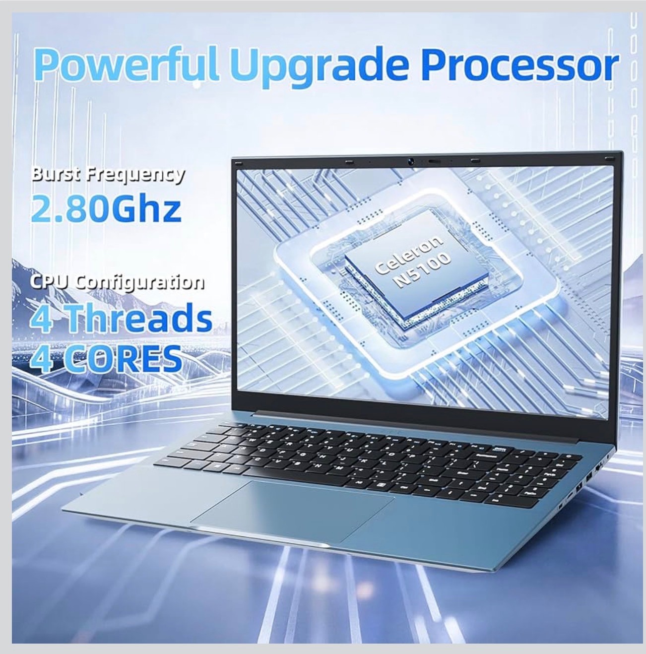 15.6 inch Laptop 16GB+102GB Windows 11 Pro Computers WiFi Bluetooth 1920*1080 LP