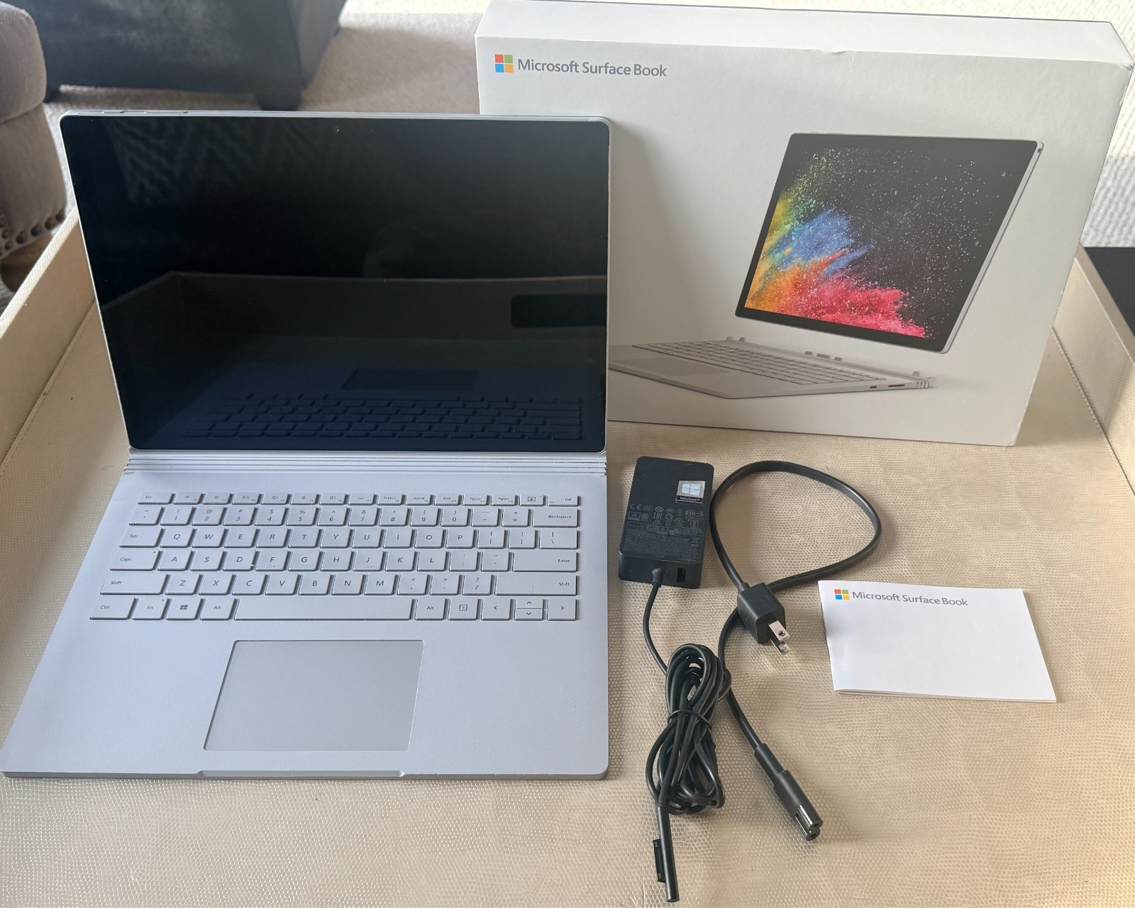 Microsoft Surface Book 2 13.5″ Laptop Core i5-7300U CPU w/ Retail Box & Charger
