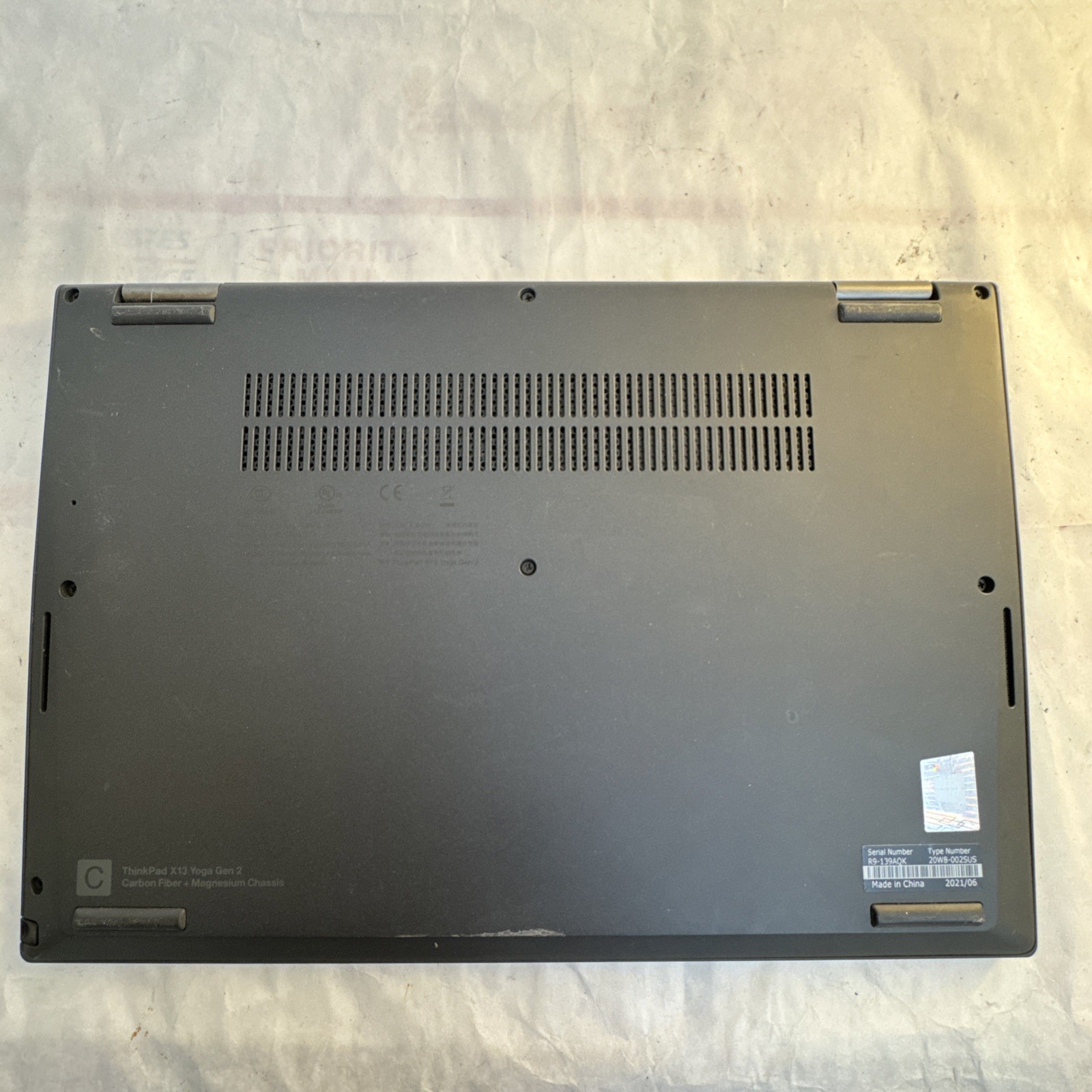 Lenovo ThinkPad X13 Yoga Gen 2 FHD Intel Core i7-1165G7 @2.80GHz 16GB 512GB SSD