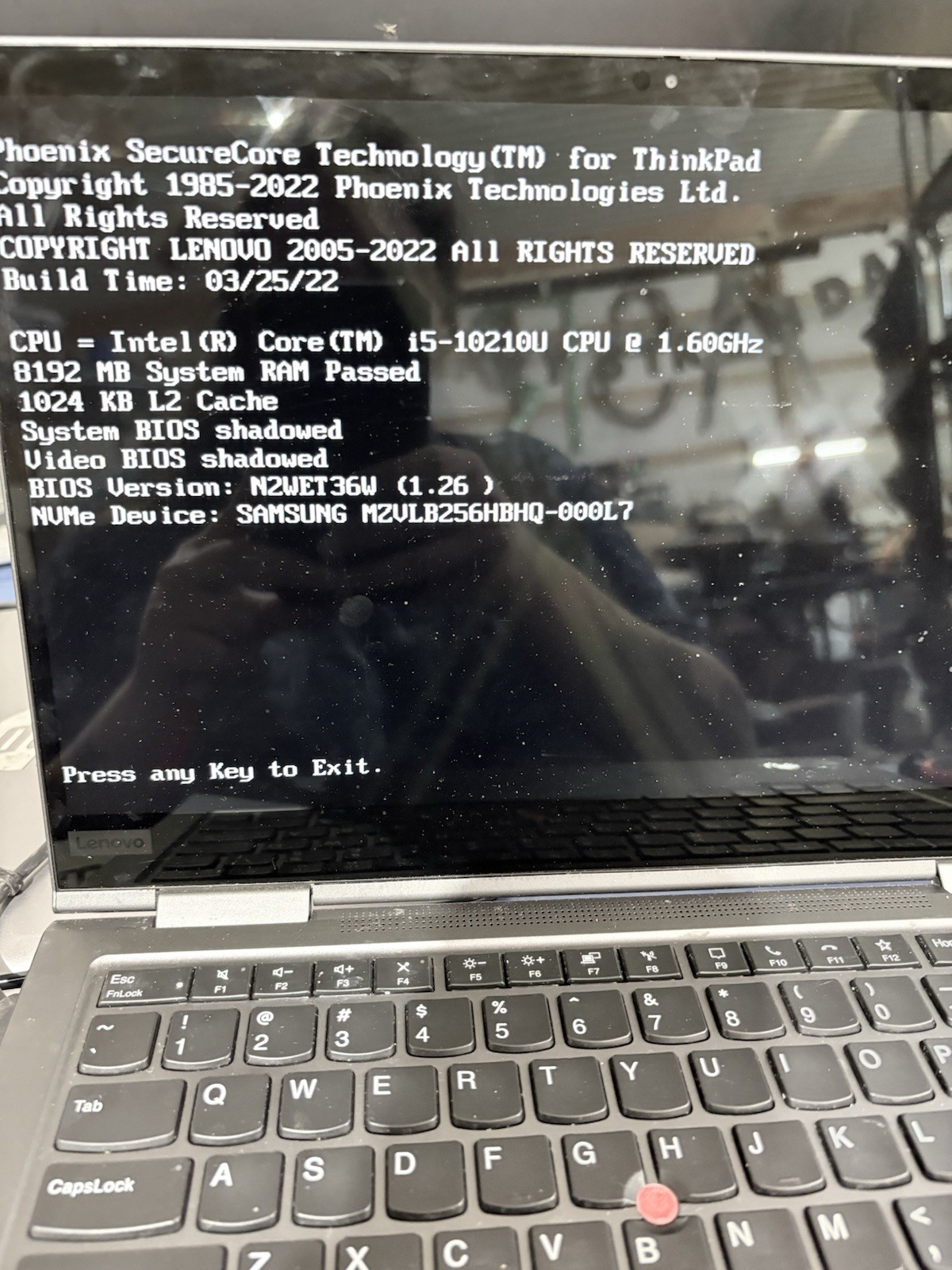 Lenovo ThinkPad X1 Yoga Gen 5 Laptop Intel i5-10210U 1.6GHz 8GB 256GB SSD #30 🔥